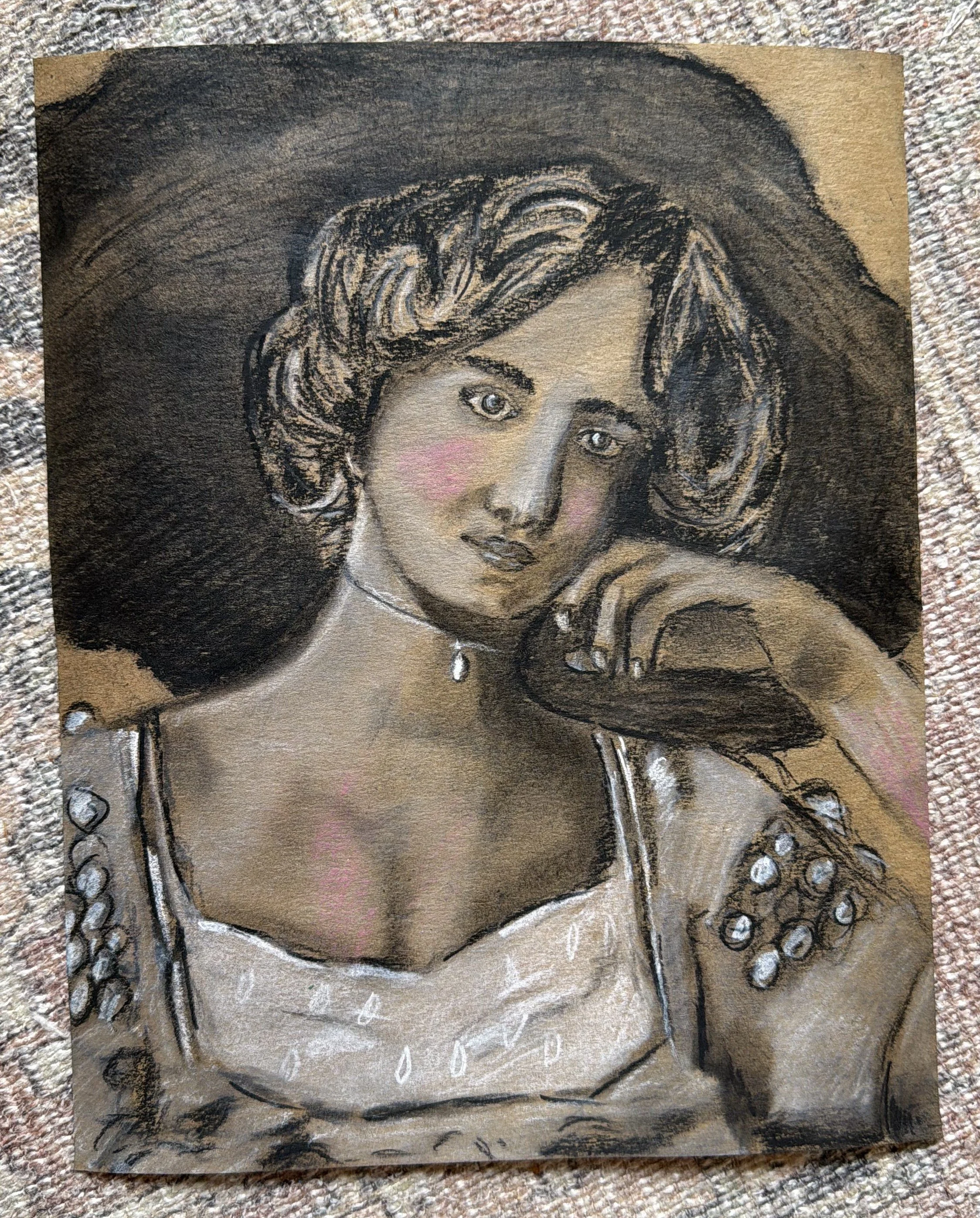 Drawing - Edwardian Actress
