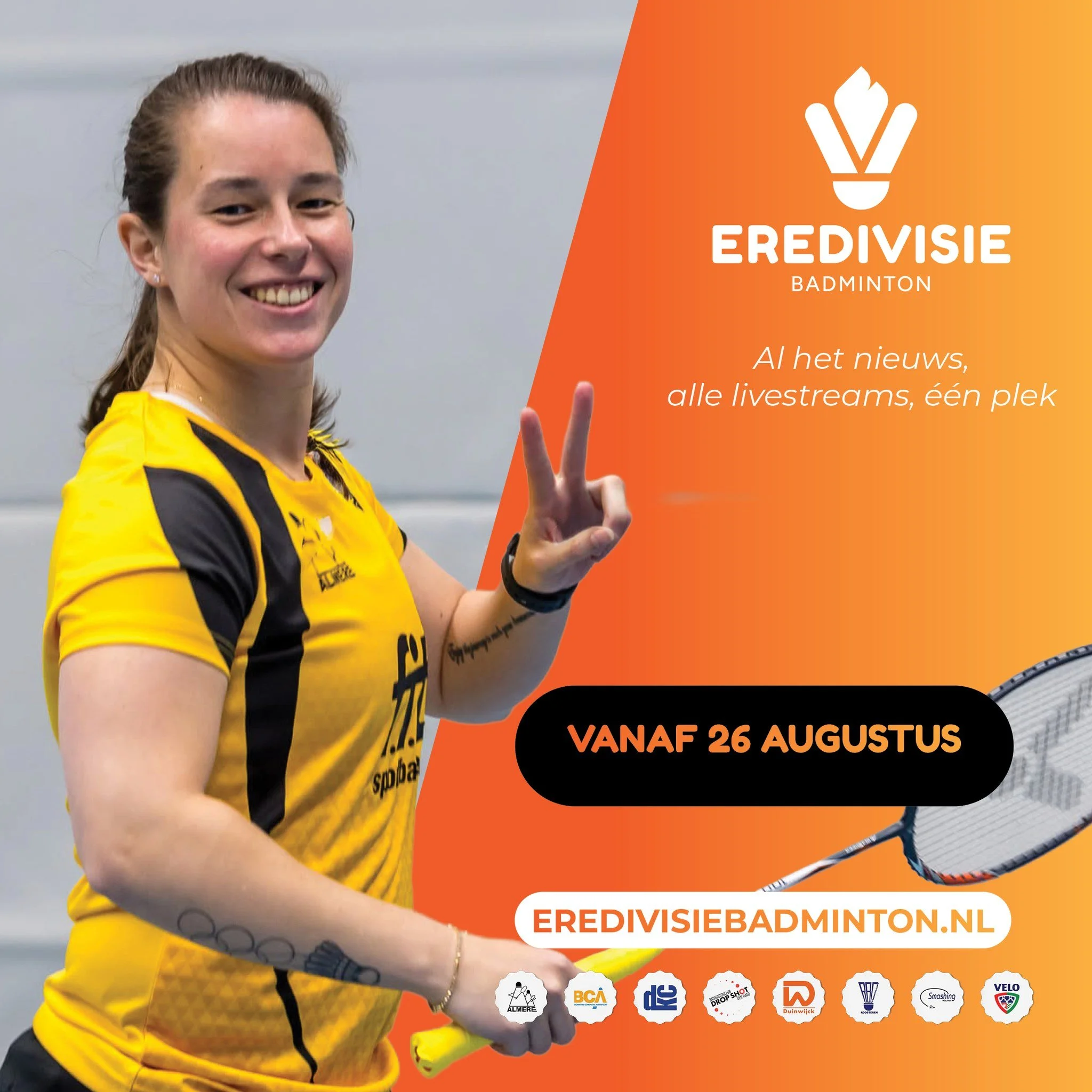 Achter de schermen zijn we hard aan het werk met het nieuwe platform eredivisiebadminton.nl. Vanaf 26 augustus vind je hier alle informatie over de Eredivisie Badminton, de hoogste competitie van Nederland.

#EredivisieBadminton #Badminton #dropshotd