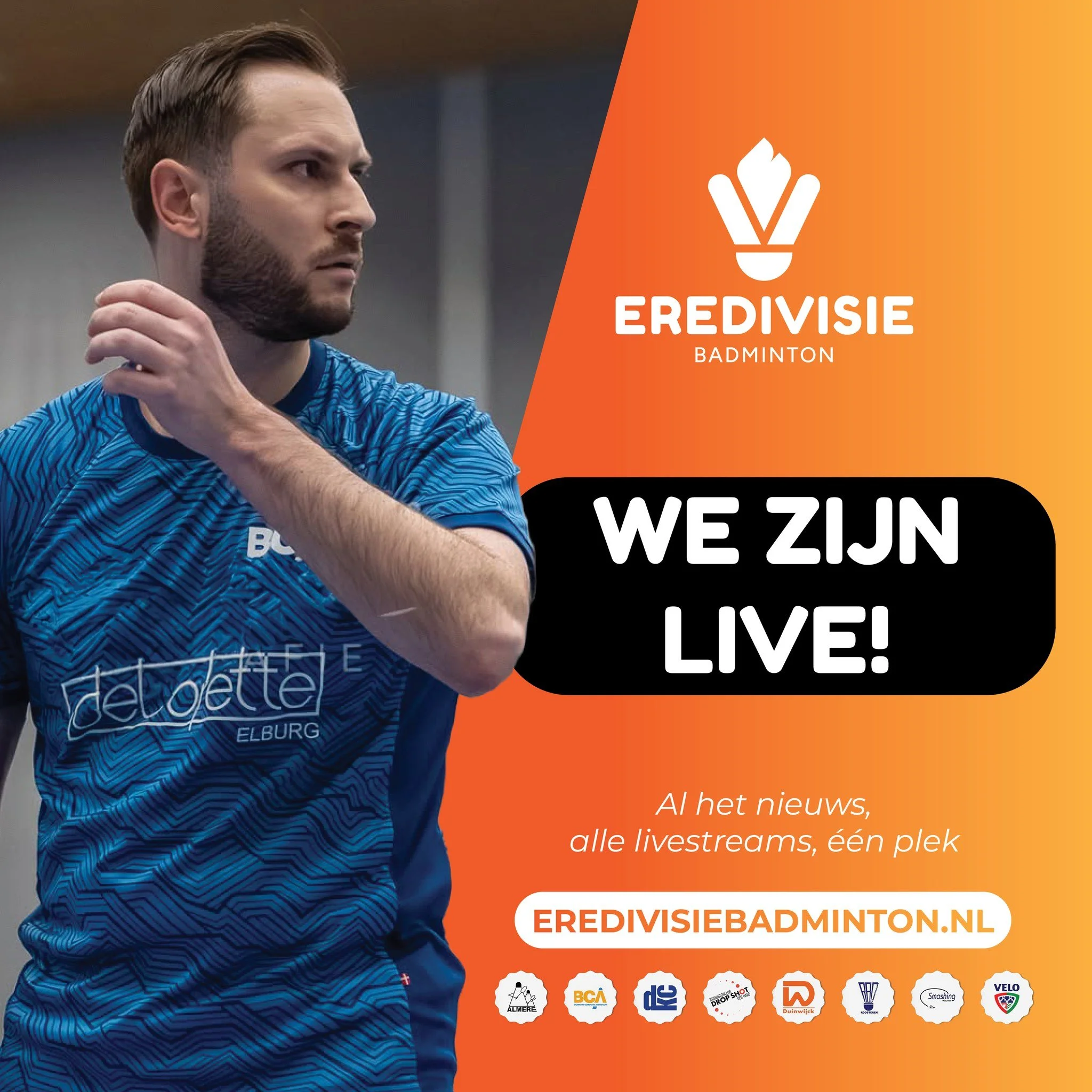 Het is zover: eredivisiebadminton.nl is live! Vanaf nu vind je hier alles rond de Eredivisie Badminton, in aanloop naar de competitiestart op 12 september.

Al het nieuws, alle livestreams, &eacute;&eacute;n plek

#EredivisieBadminton #Badminton #nul