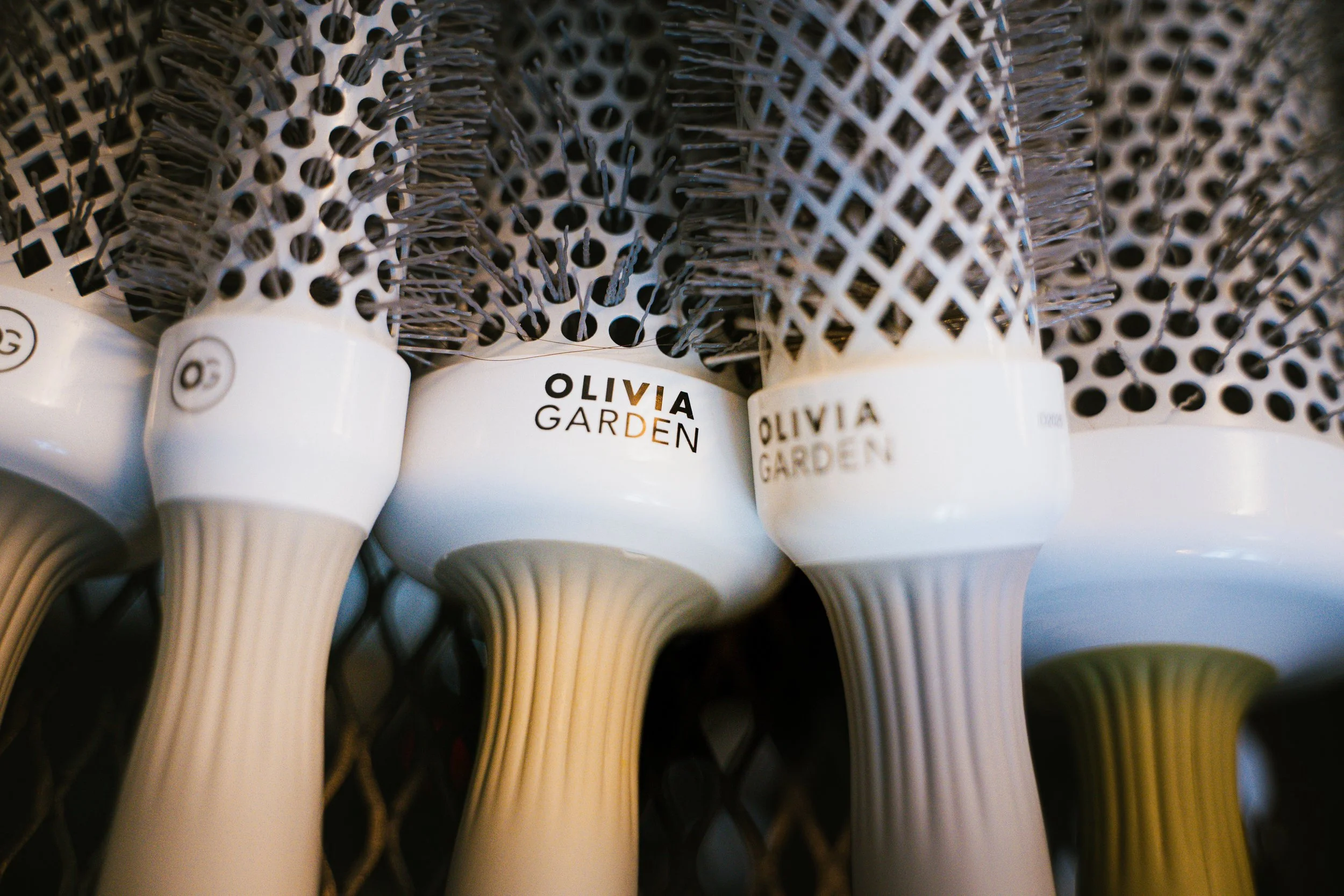 Ensemble de brosses à brushing de la marque "Olivia Garden".