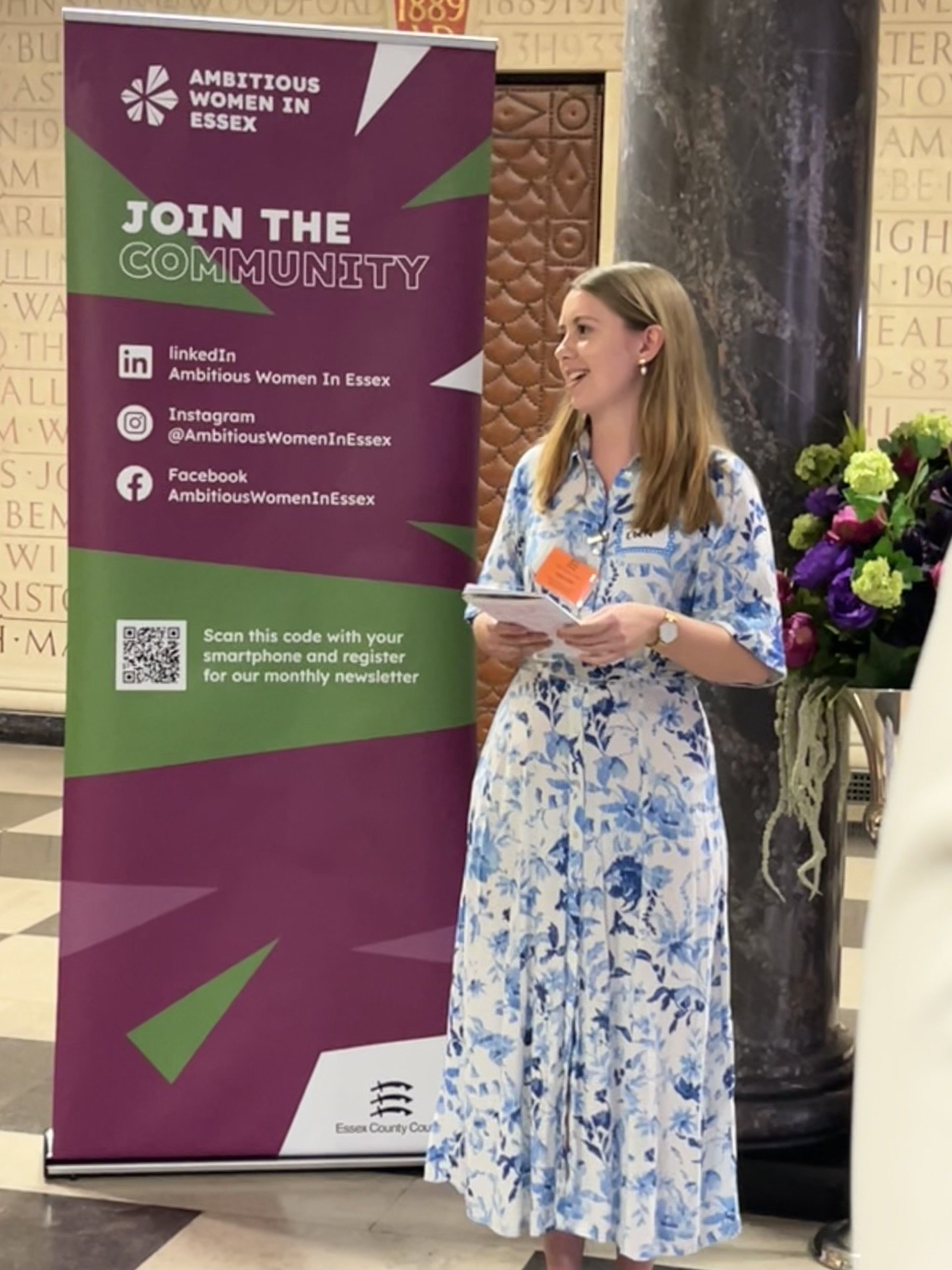 Eden Waite speaking at Ambitious Women in Essex