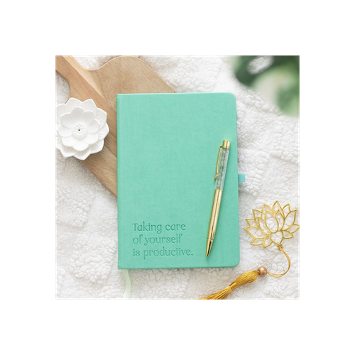A5 Wellness Journal with Aventurine Pen