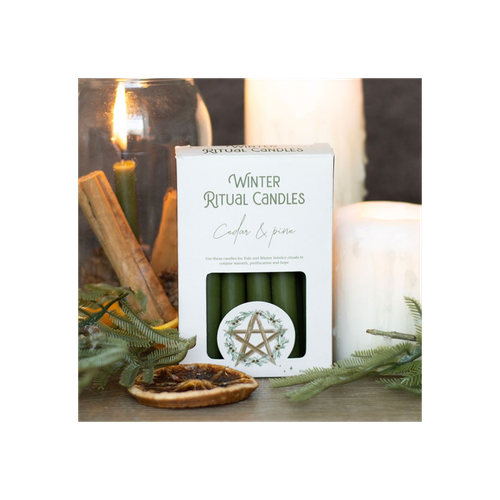 Cedar & Pine Winter Ritual Spell Candles
