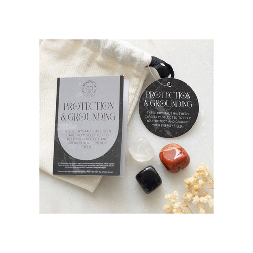 Protection & Grounding Healing Crystal Set