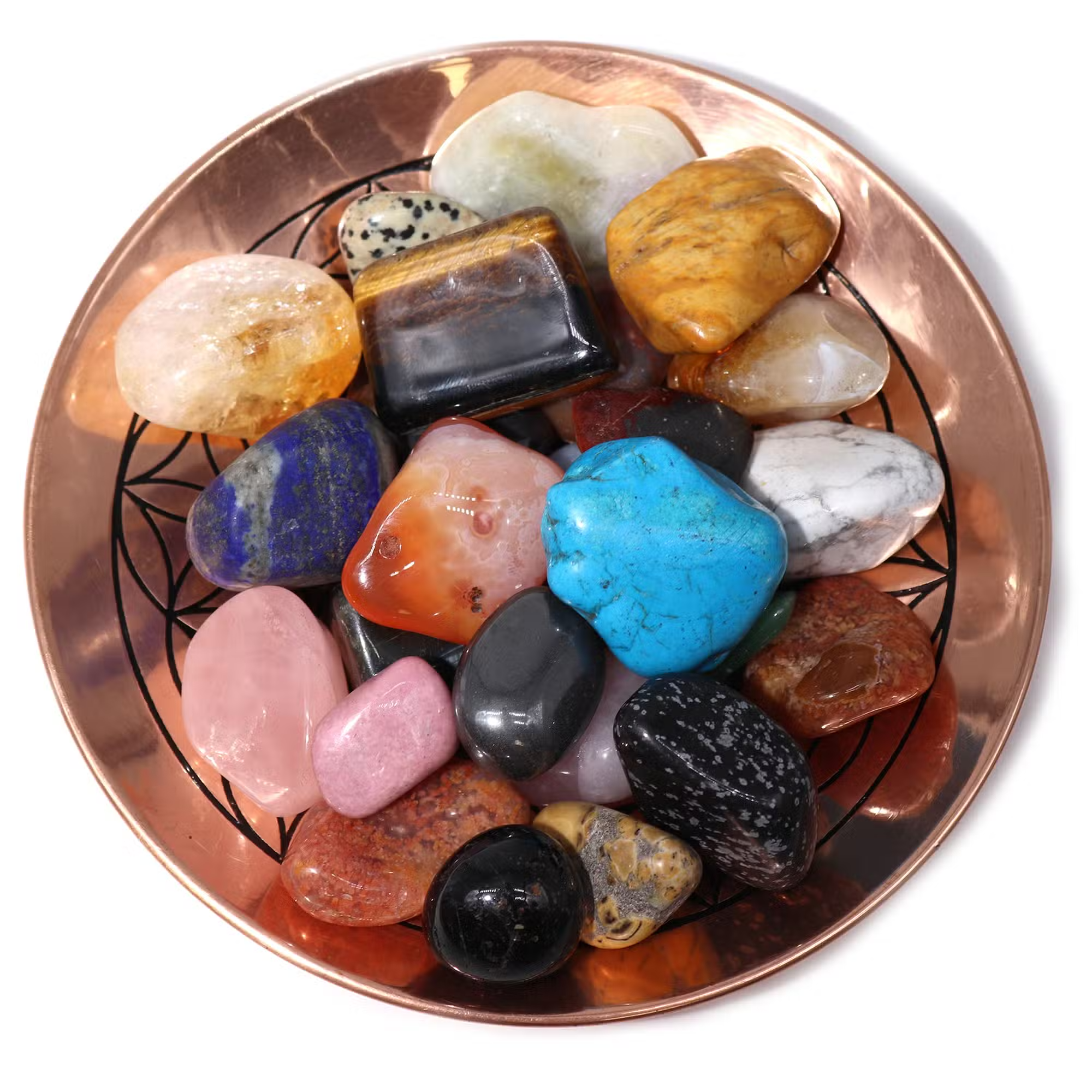 Lucky Dip includes around 25 tumbled stones in a mix