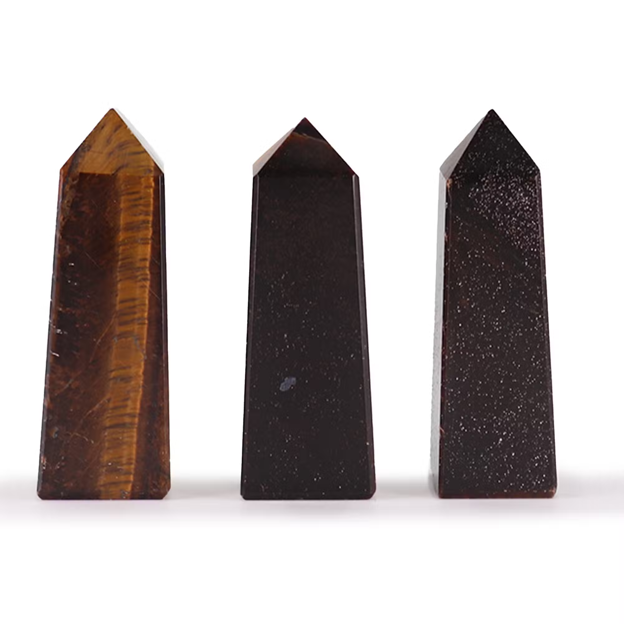 Tiger Eye Gemstone Obelisk Point 5cm