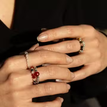 Nymph Spirit Gemstone Ring Set - Full Moon