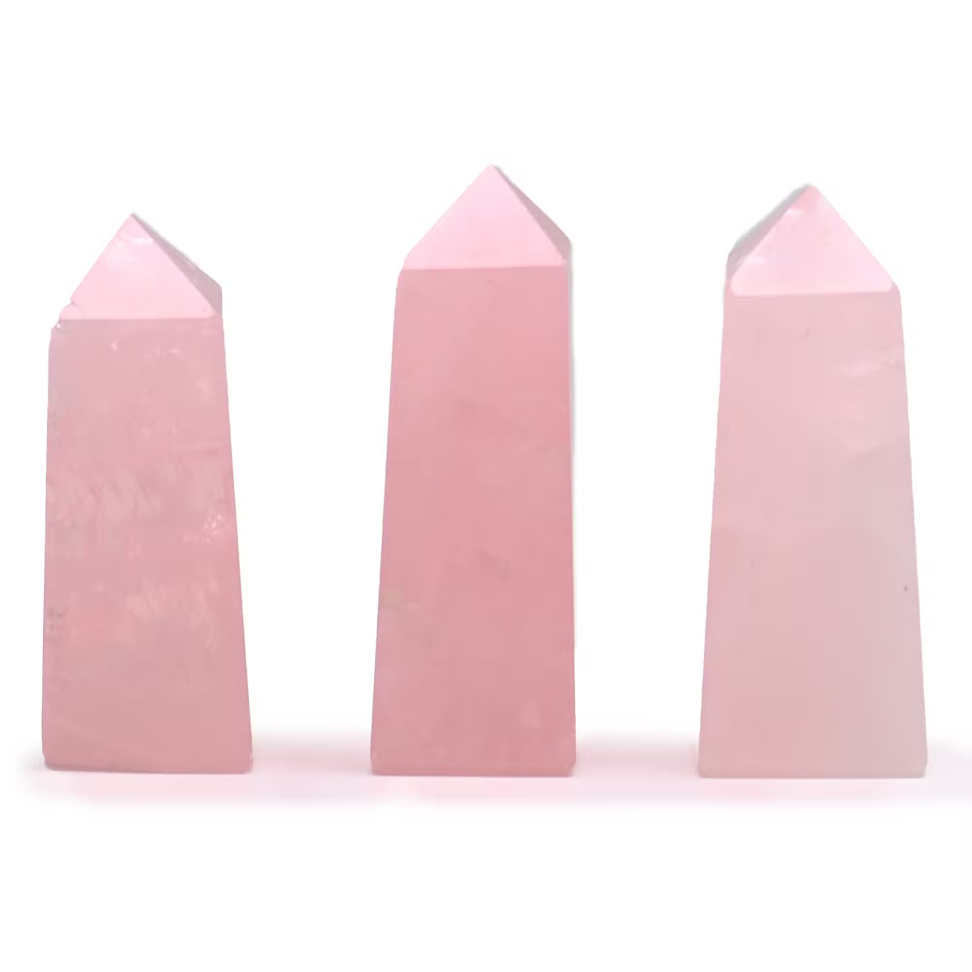 Rose Quartz Gemstone Obelisk Point 5cm