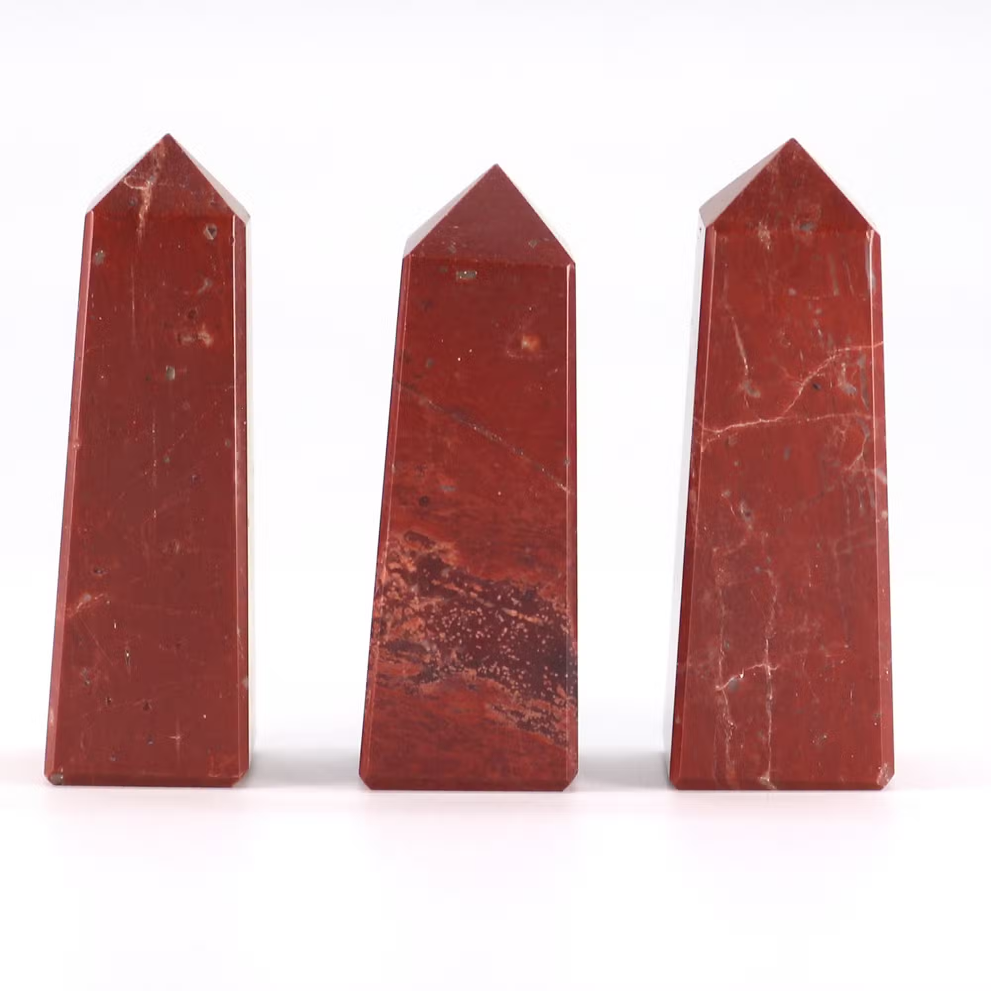 Red Jasper Gemstone Obelisk Point 5cm