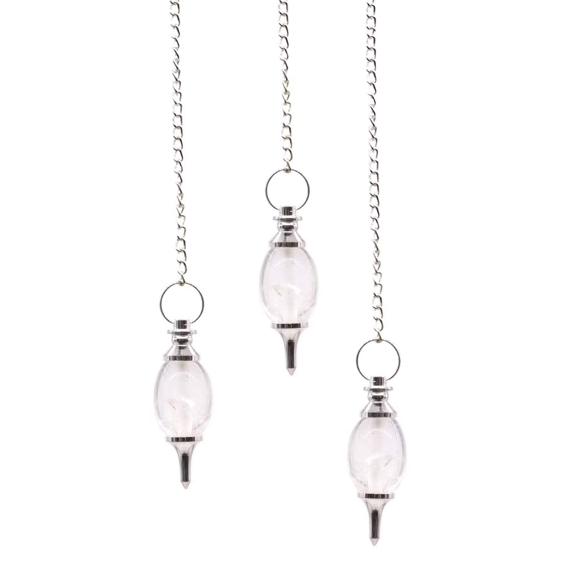 Lingam Shaped Gemstone Pendulum – Rock Quartz