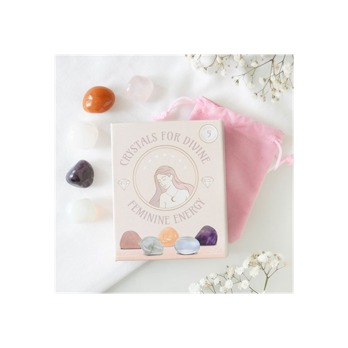 Crystals for Divine Feminine Energy Set of 5