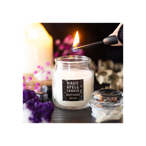 White Sage 'Happiness' Spell Candle Jar