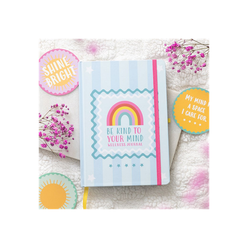 Be Kind to Your Mind A5 Wellness Journal with Citrine Pen