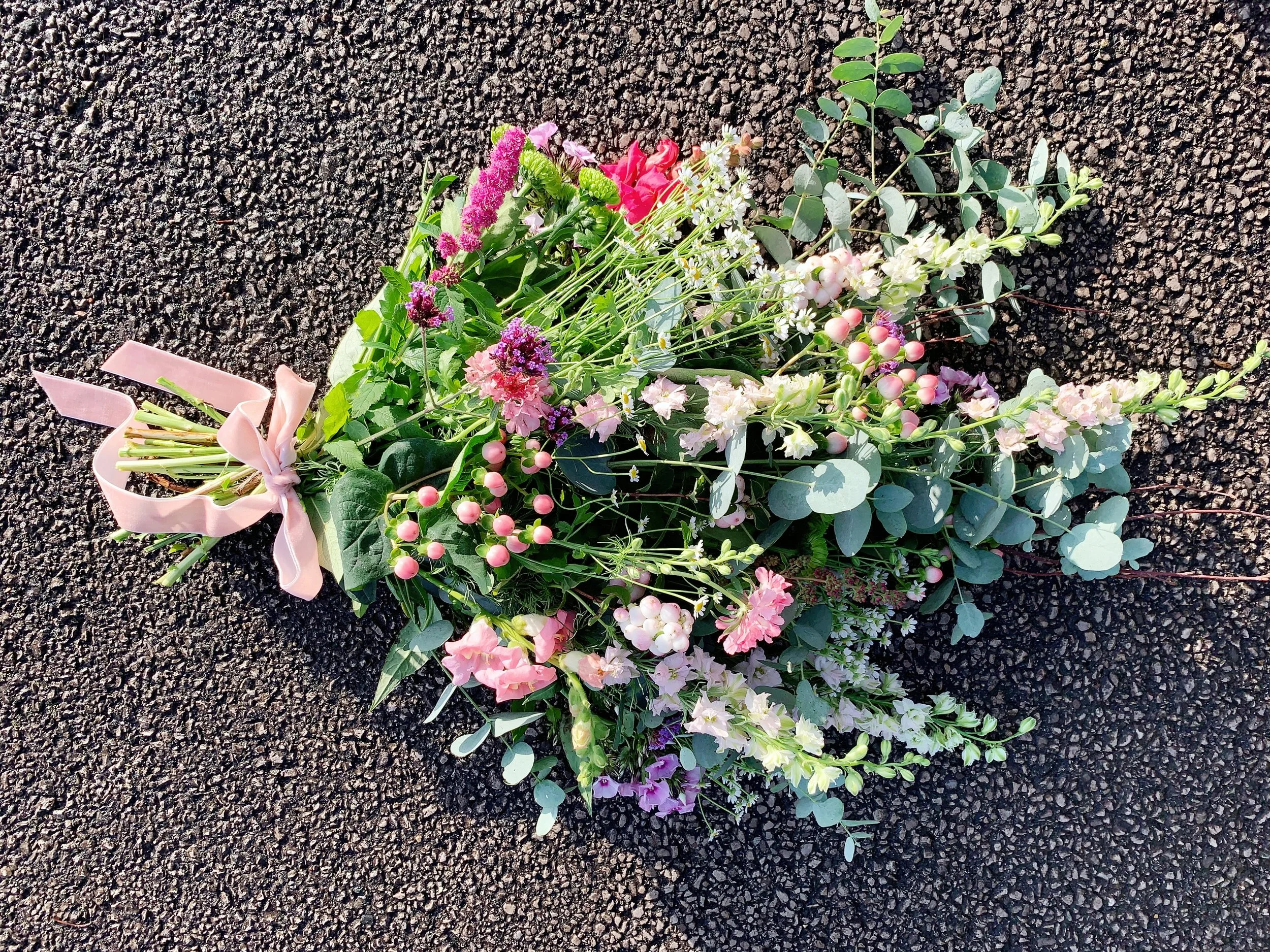 Abundant Farewell Natural Tied Funeral Sheaf (Luxury range) -  from £85
