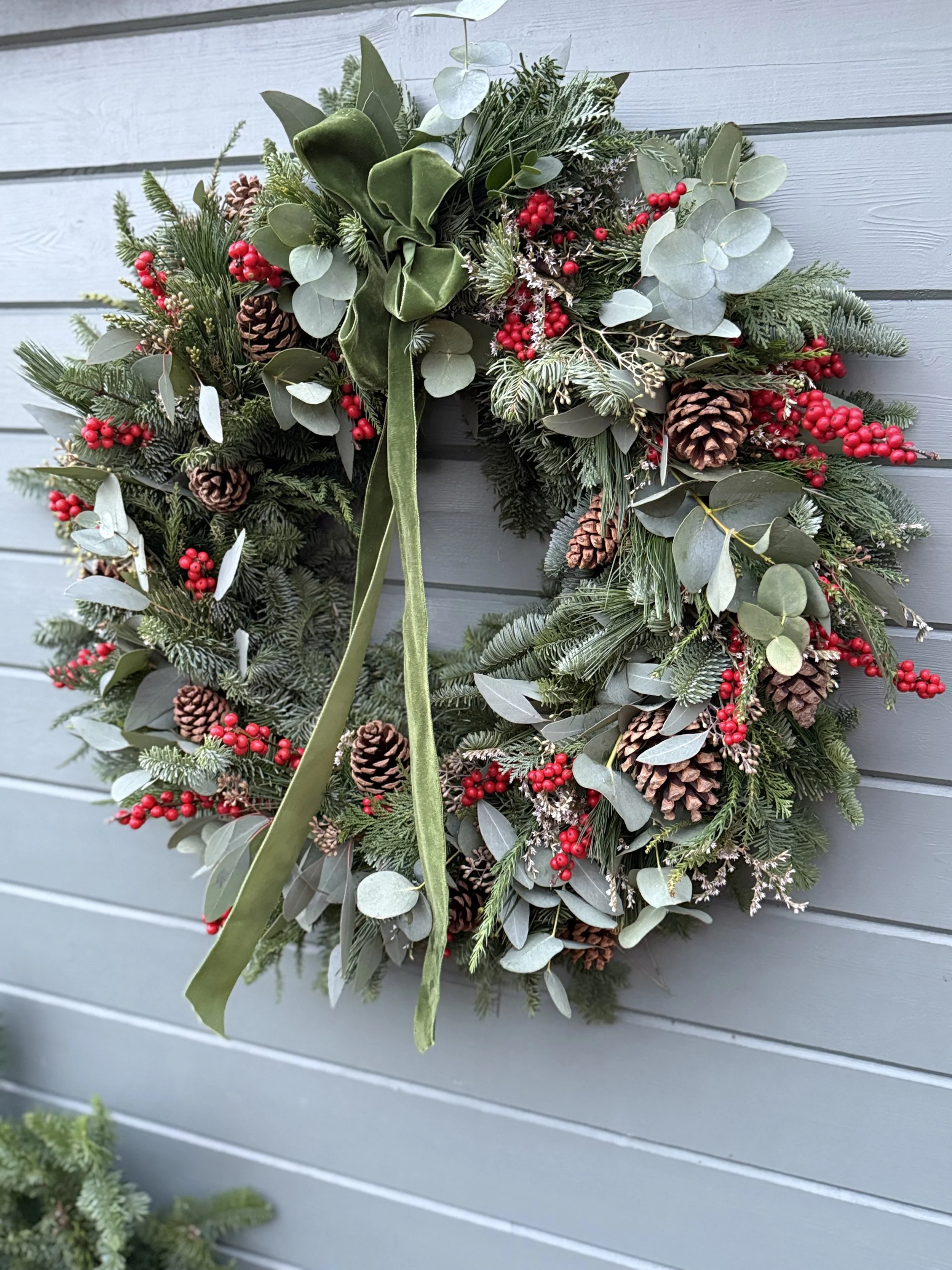 Christmas Door Wreath Workshop - Saturday 5th December