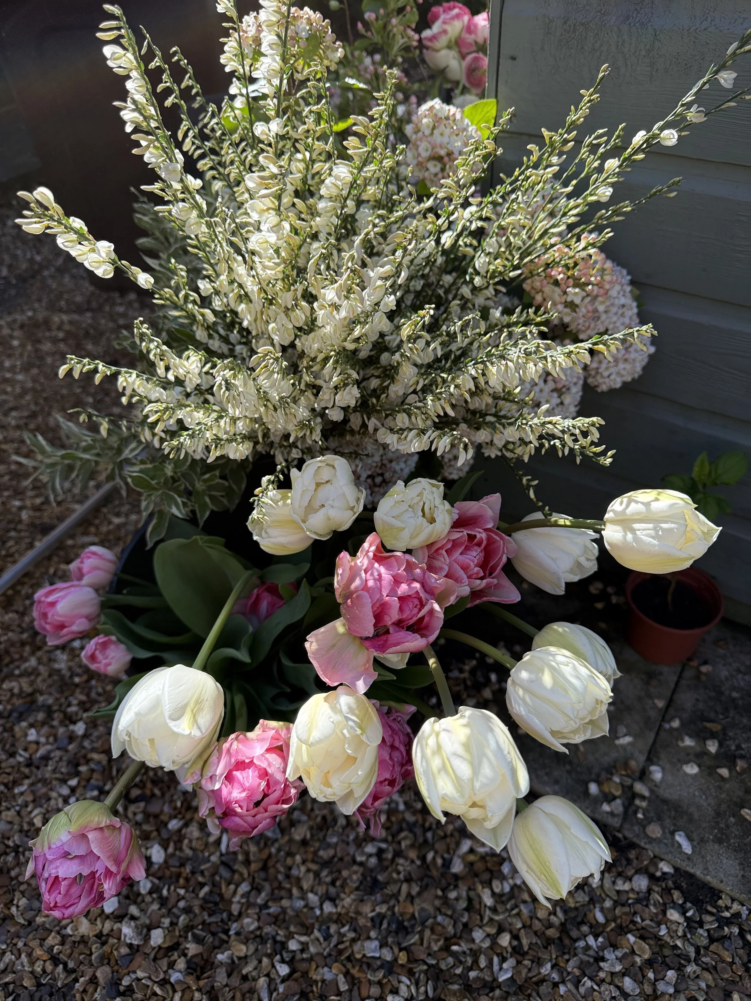 DIY Flower Bucket £90 - in colours of your choosing.