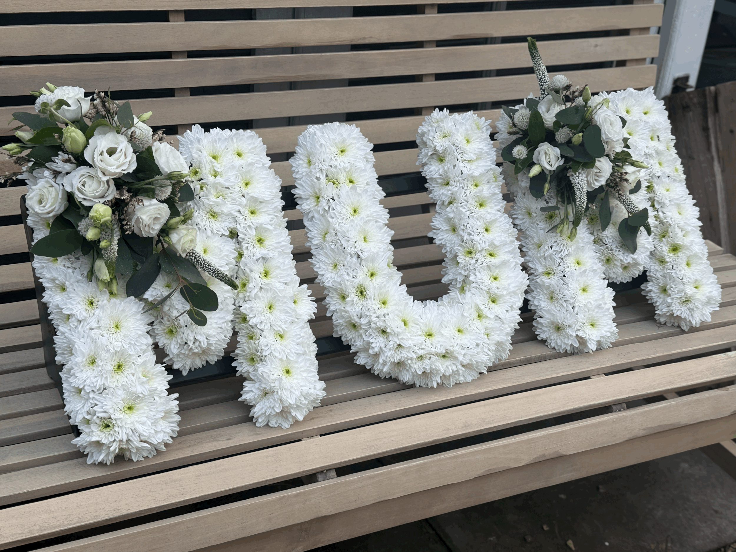Funeral Words- from £55 per letter