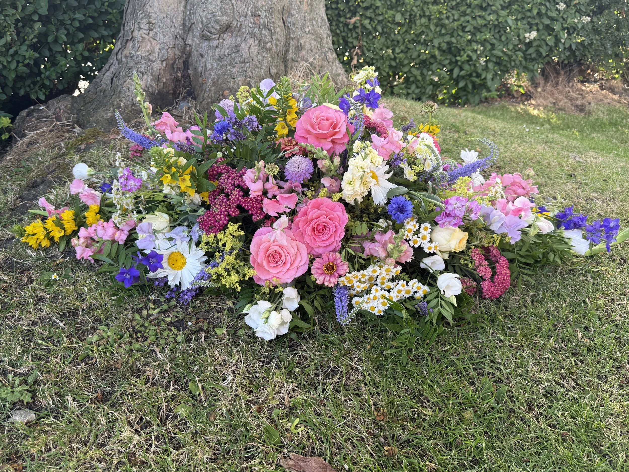Simple `farewell (Vaue Range) Funeral  Spray