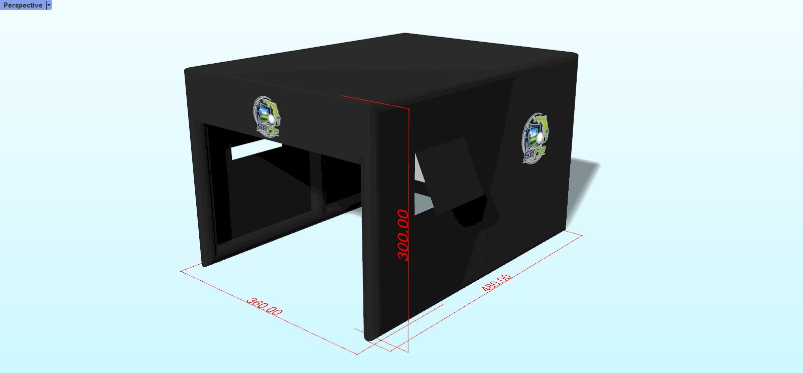 16x12x10 feet LxWxH