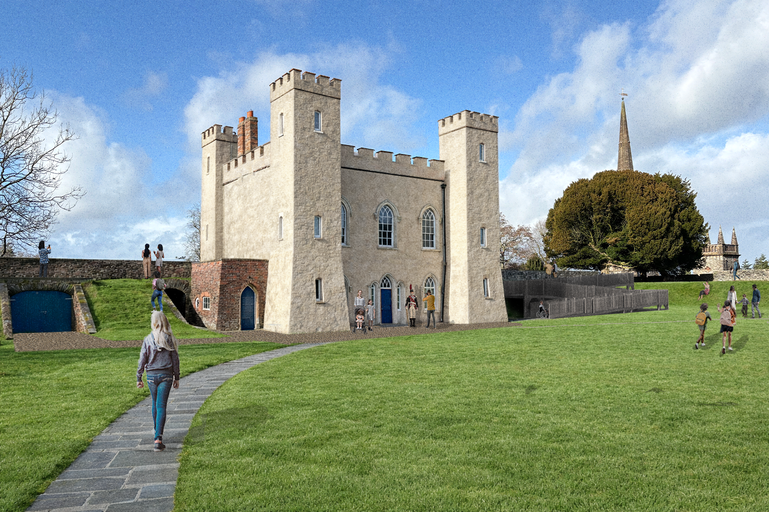 Fort Rear Elevation