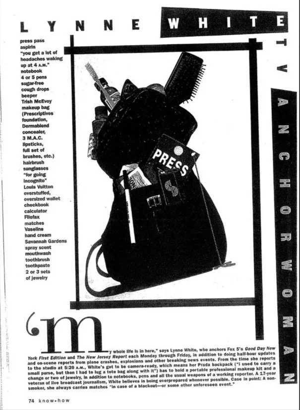 Magazine feature highlighting Lynne White’s career as a broadcaster and journalist