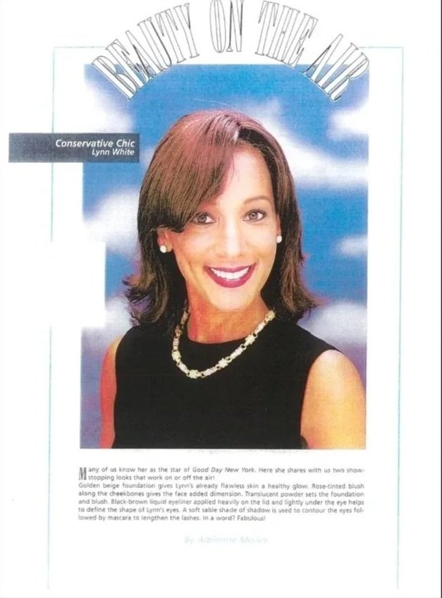 Newspaper profile featuring Lynne White and her work as a journalist