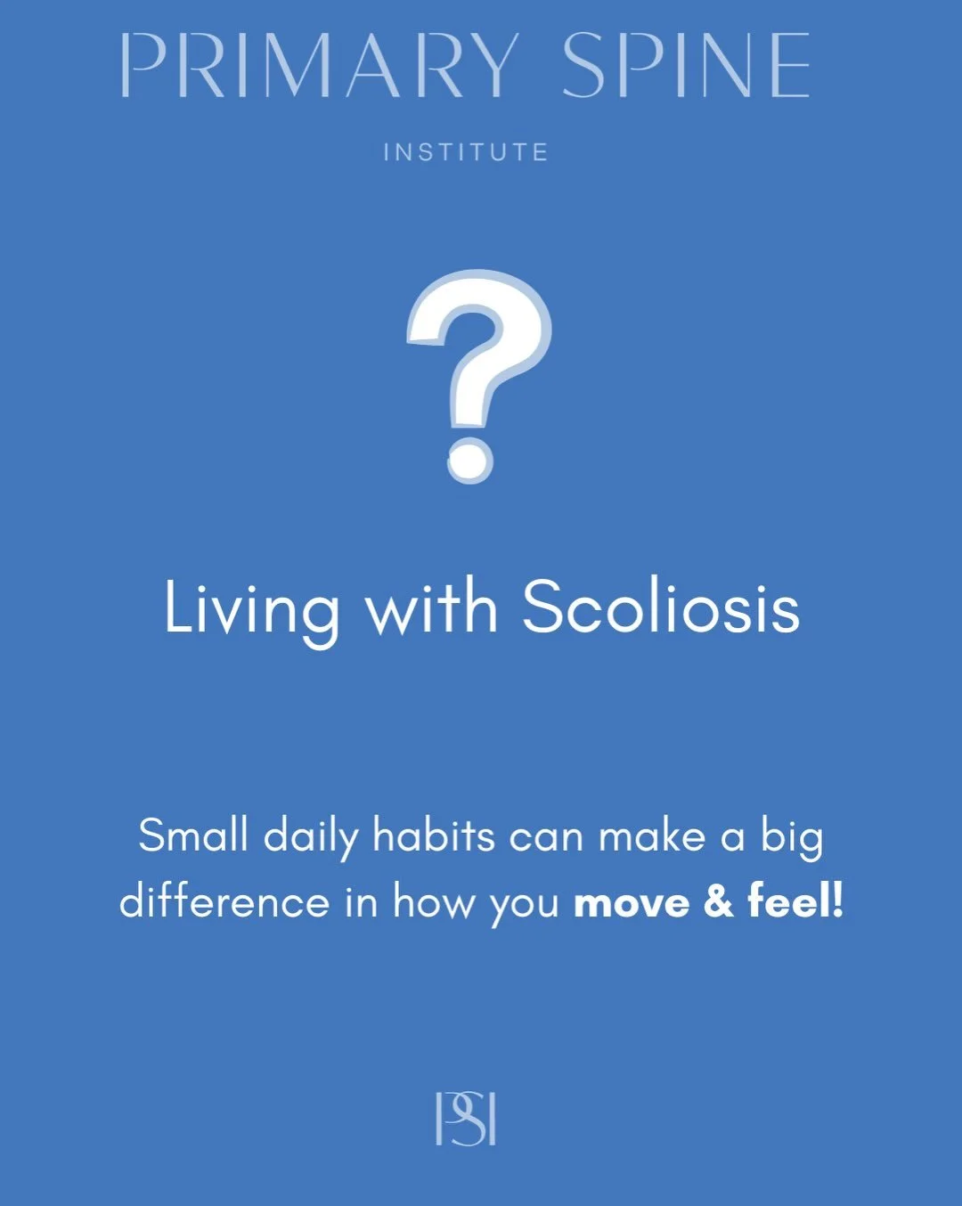 Living with scoliosis is a journey, and every small habit counts to help support your spine and keep you feeling your best💪 

But just as important as what you do is who you choose to guide your care✨

🌀Scoliosis is complex. Look for a provider who