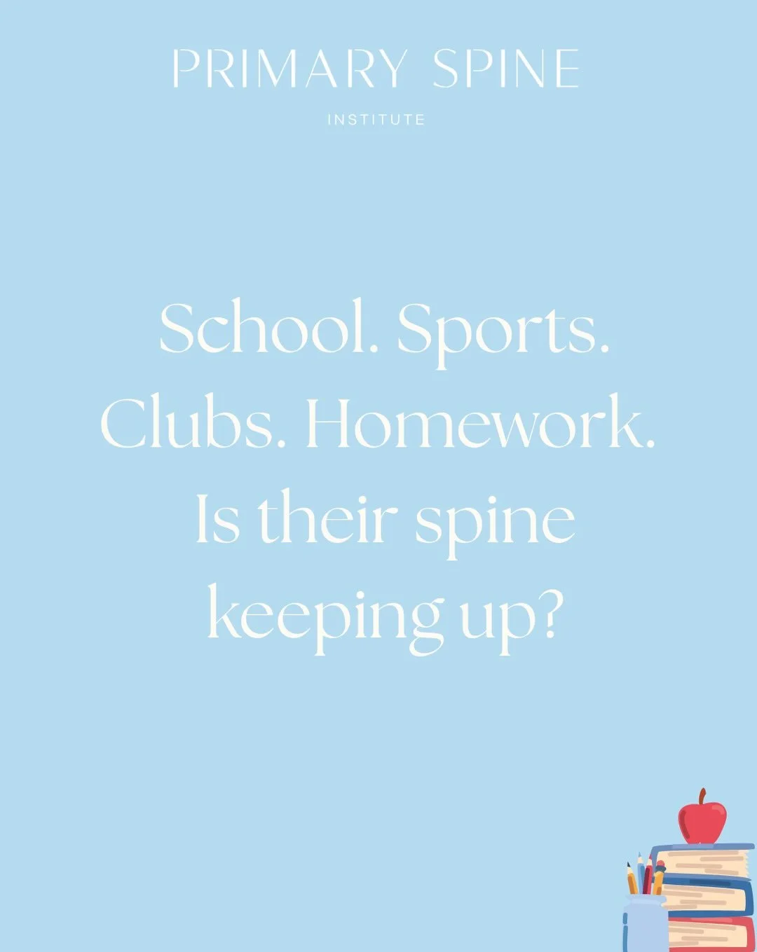 🎒Back to school brings a full schedule and your child&rsquo;s body is working hard to keep up!

Between sports, extracurriculars, long school days, and everything in between, this is a great time to check in on how your child is moving, recovering, 
