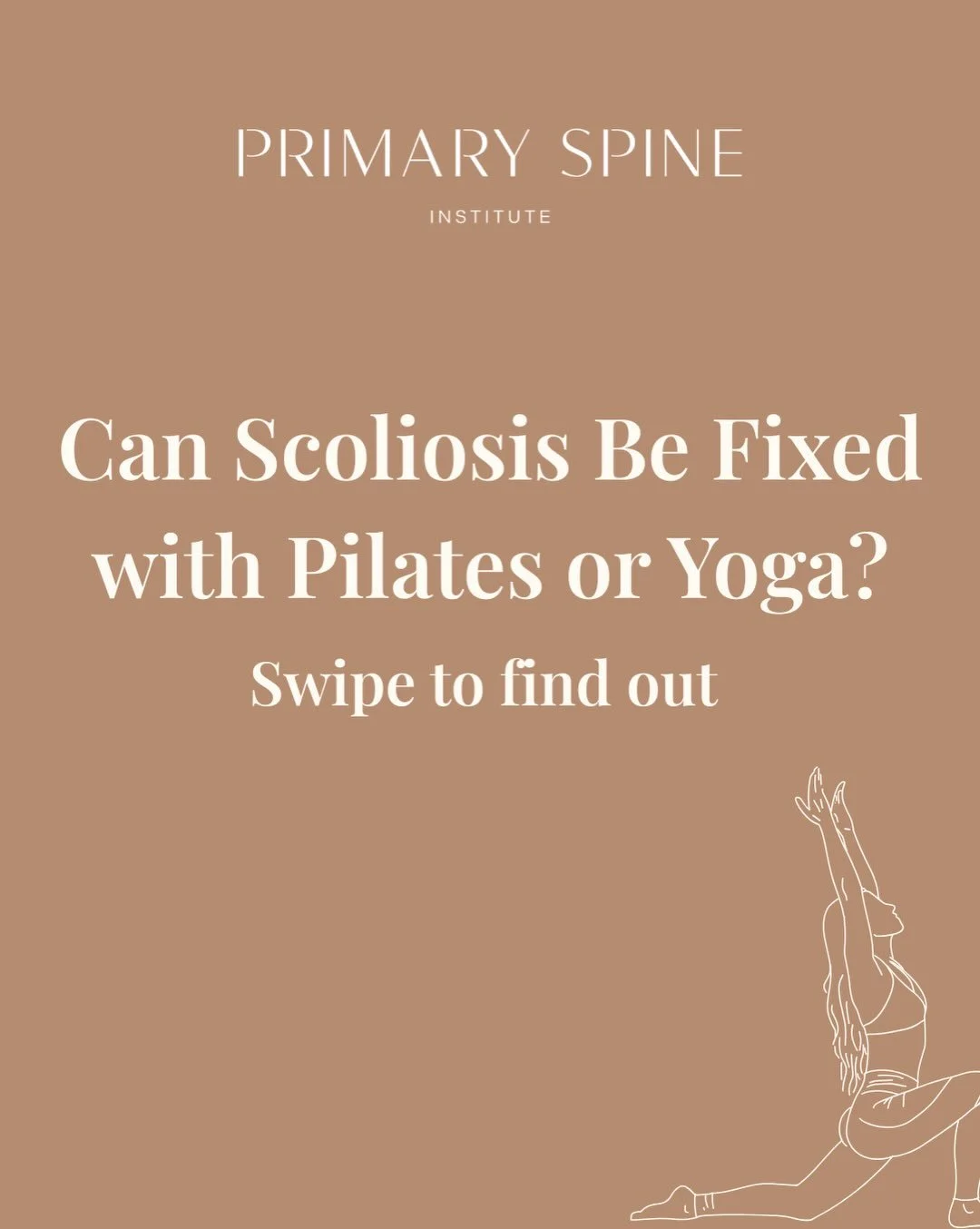 🧘&zwj;♀️Yoga and Pilates can be great for movement, strength, and mobility but can they fix scoliosis?

Not on their own 👀

They may have a place as part of a larger treatment plan, but they shouldn&rsquo;t replace scoliosis-specific care 🌀

Every