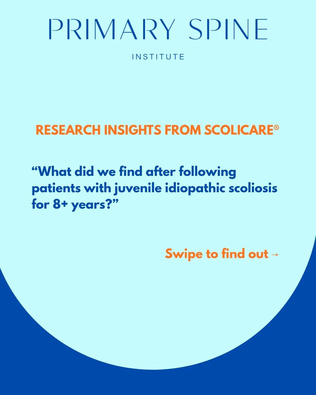 🌀SCOLIOSIS diagnosed before age 10? Parents, this one&rsquo;s for you👀

Did you know that children diagnosed with Juvenile Idiopathic Scoliosis (JIS) have years of growth ahead of them, making early detection and intervention especially important⁉️