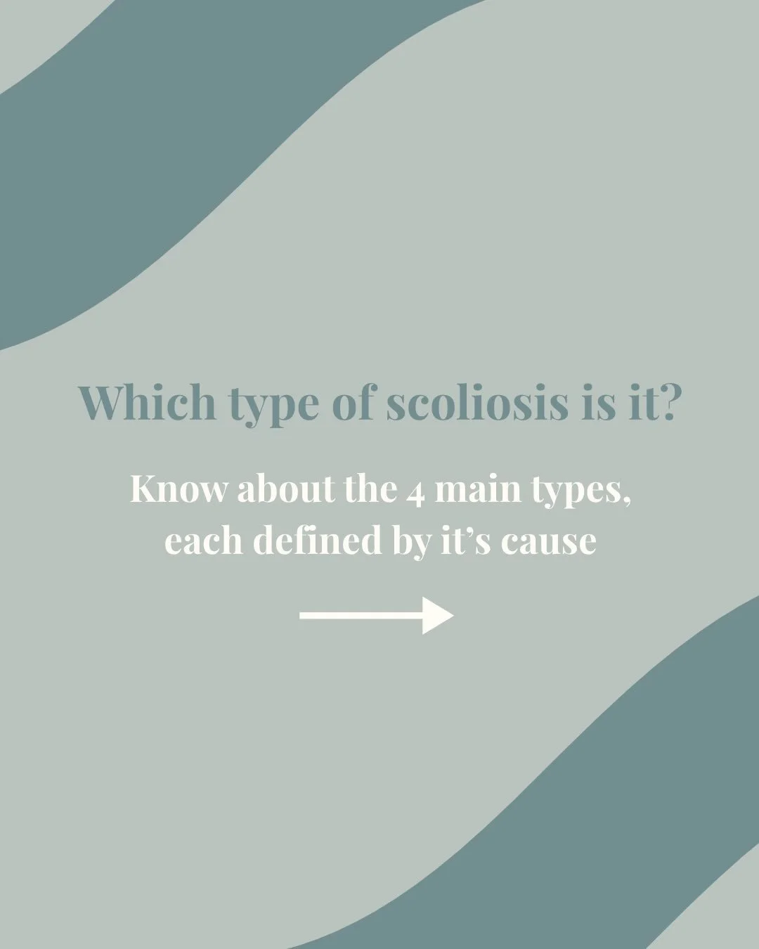 Not all scoliosis is the same 👀

Two people can have scoliosis and need completely different approaches to care. Why⁉️Because the TYPE matters🌀

There are four main types👇

 1️⃣ Idiopathic
 2️⃣ Degenerative
 3️⃣ Neuromuscular
 4️⃣ Congenital

Some