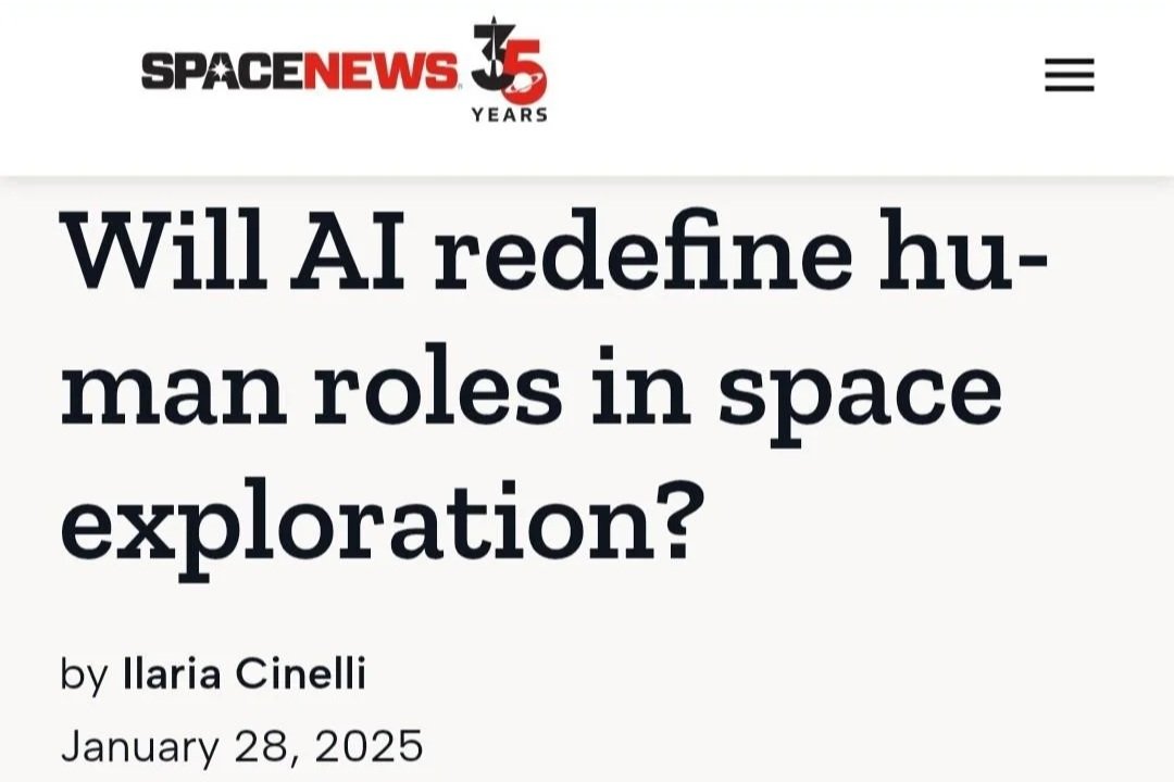 SpaceNews - Will AI redefine human roles in space exploration?