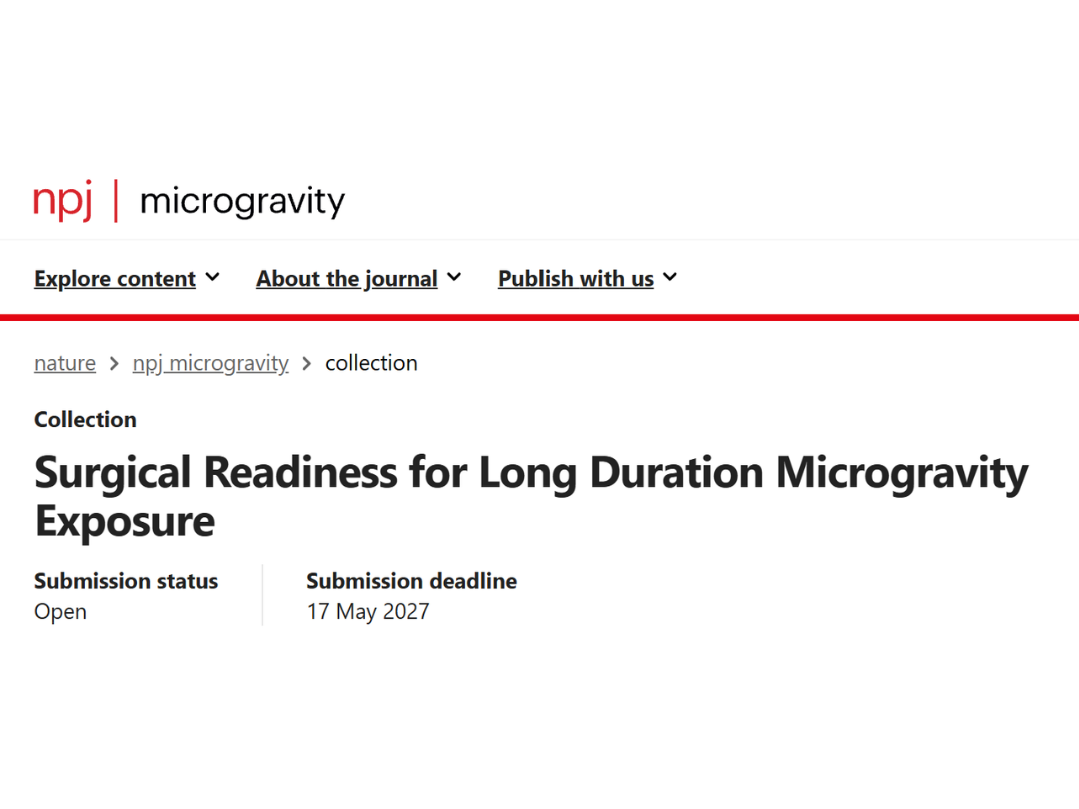 Nature - Surgical Readiness for Long Duration Microgravity Exposure