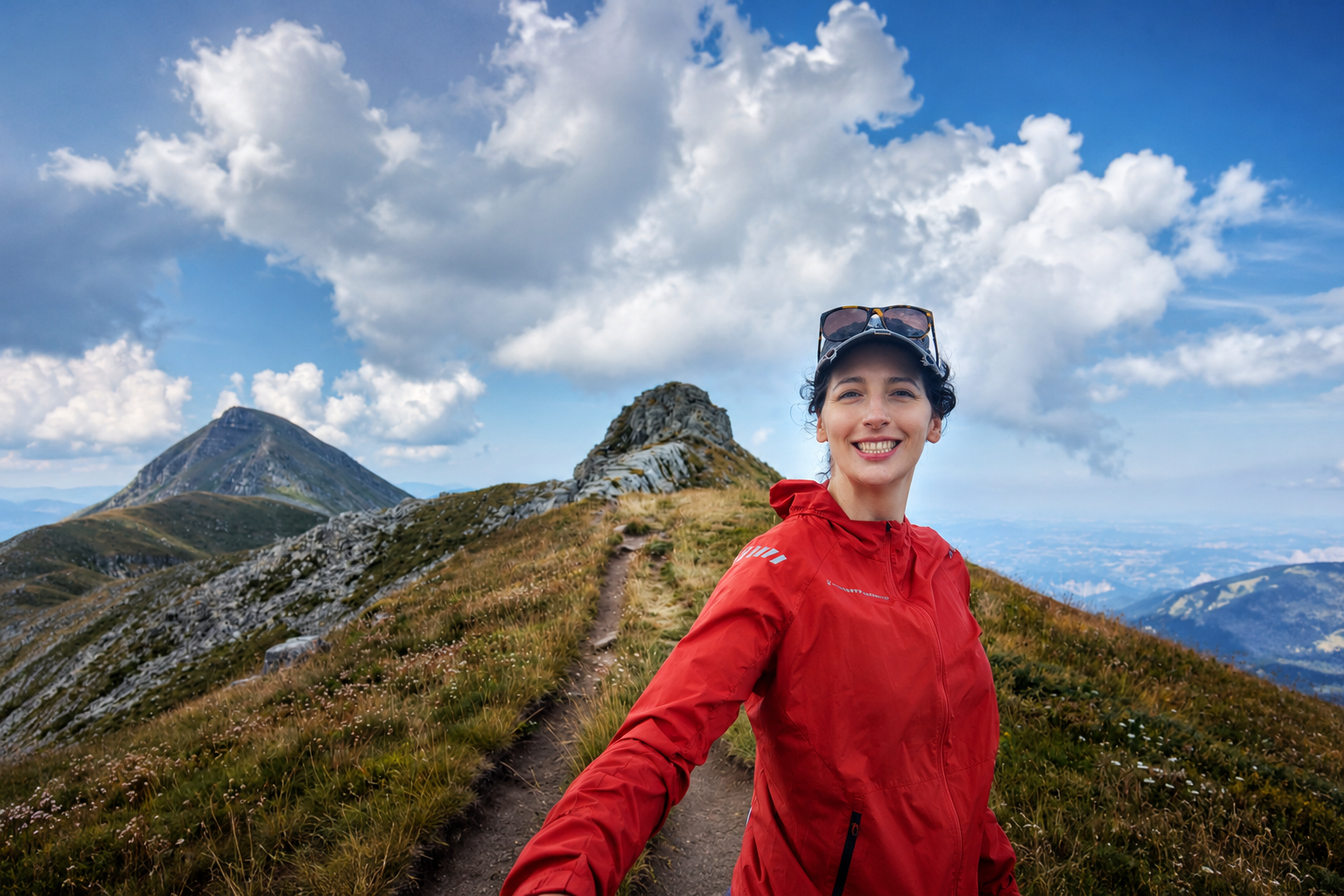 Ilaria Cinelli during a mountain expedition, explorer and international leader in human space exploration, innovation, and extreme environments.