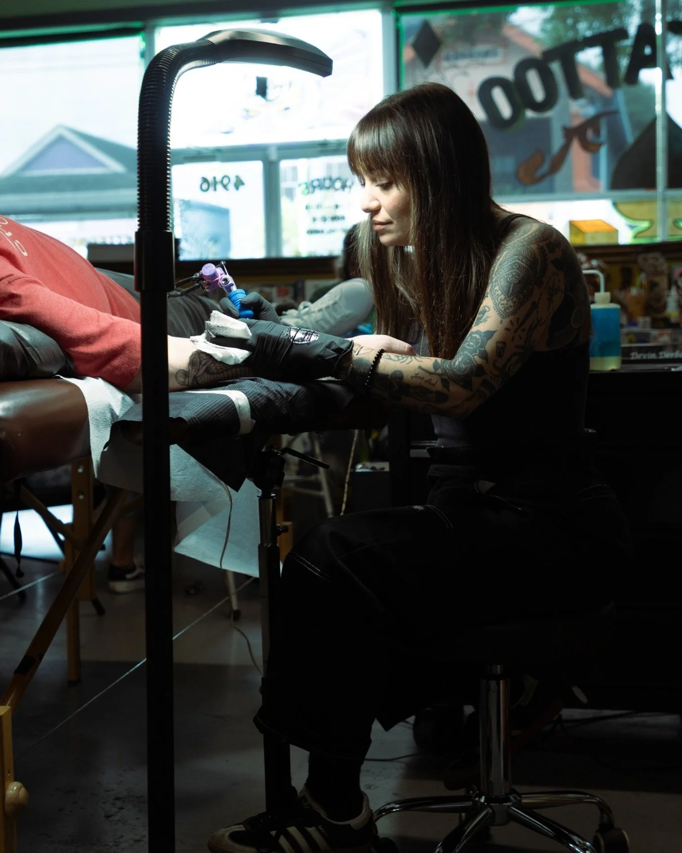 Shoutout to Devin 🖤

She is a true asset to the shop, bringing incredible skill, versatility across many different styles, and a bright, positive attitude every day.

Her talent, creativity, and dedication make us stronger as a team, and we're excit