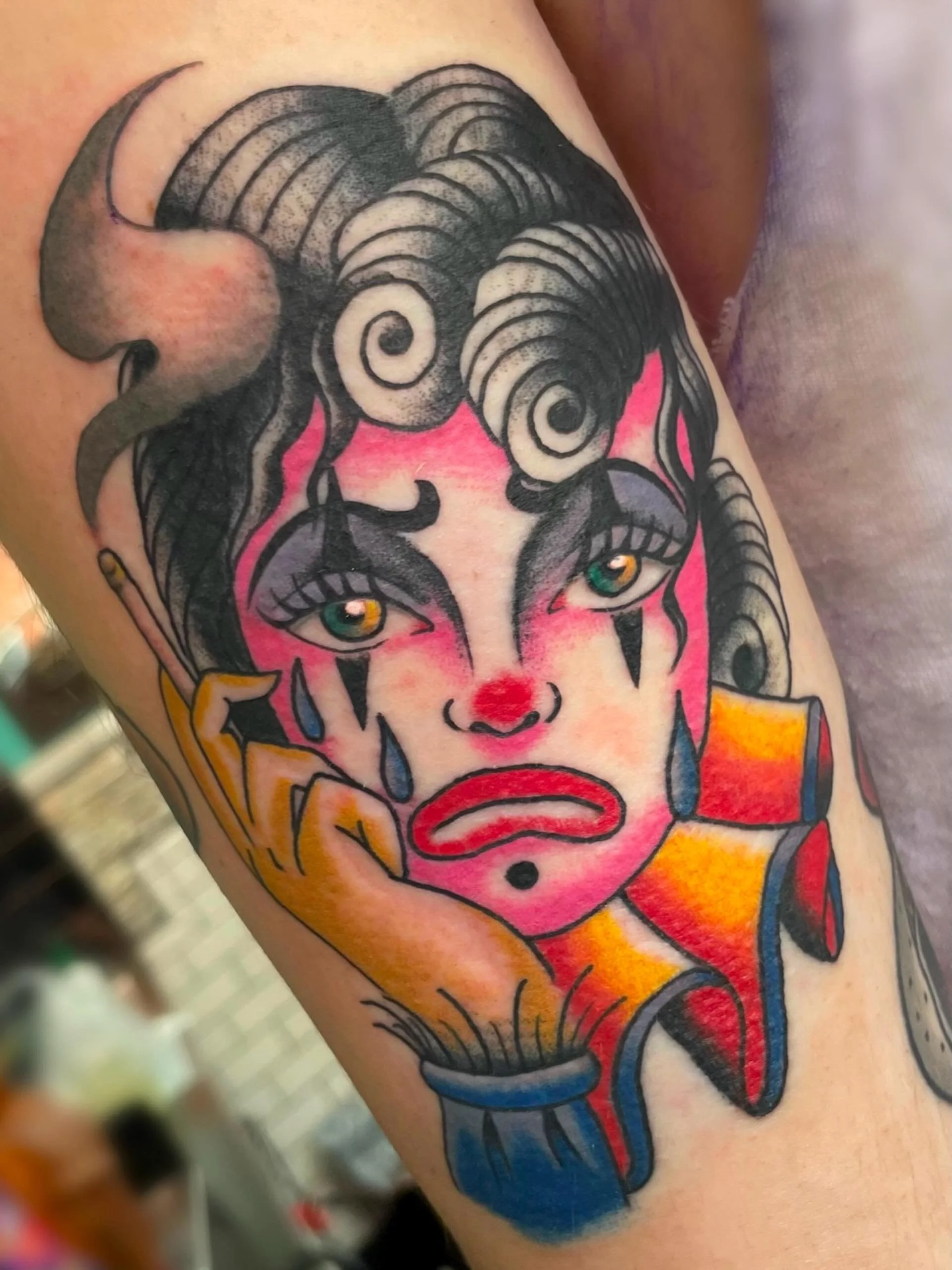 Made by @devin_and_helltattoos @acetattooneworleans &spades;️⚜️

DM Devin for Appointments
 ✨WALKINS WELCOME✨

☎️504.232.8349

Tattoo, Clown Tattoo, New Orleans Tattoo