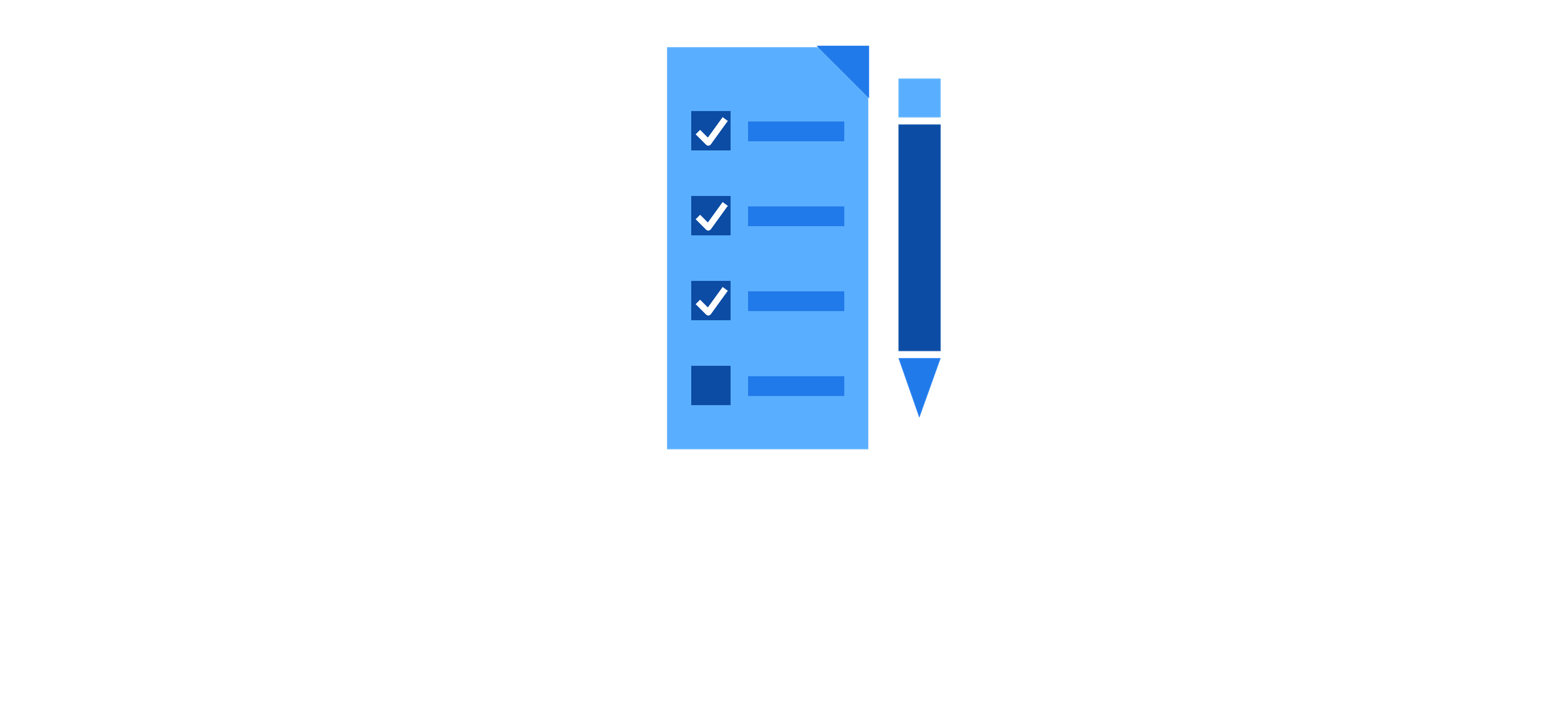 Logo with a checklist and pen, with text reading 'Local Measuring and Scoping Services'.