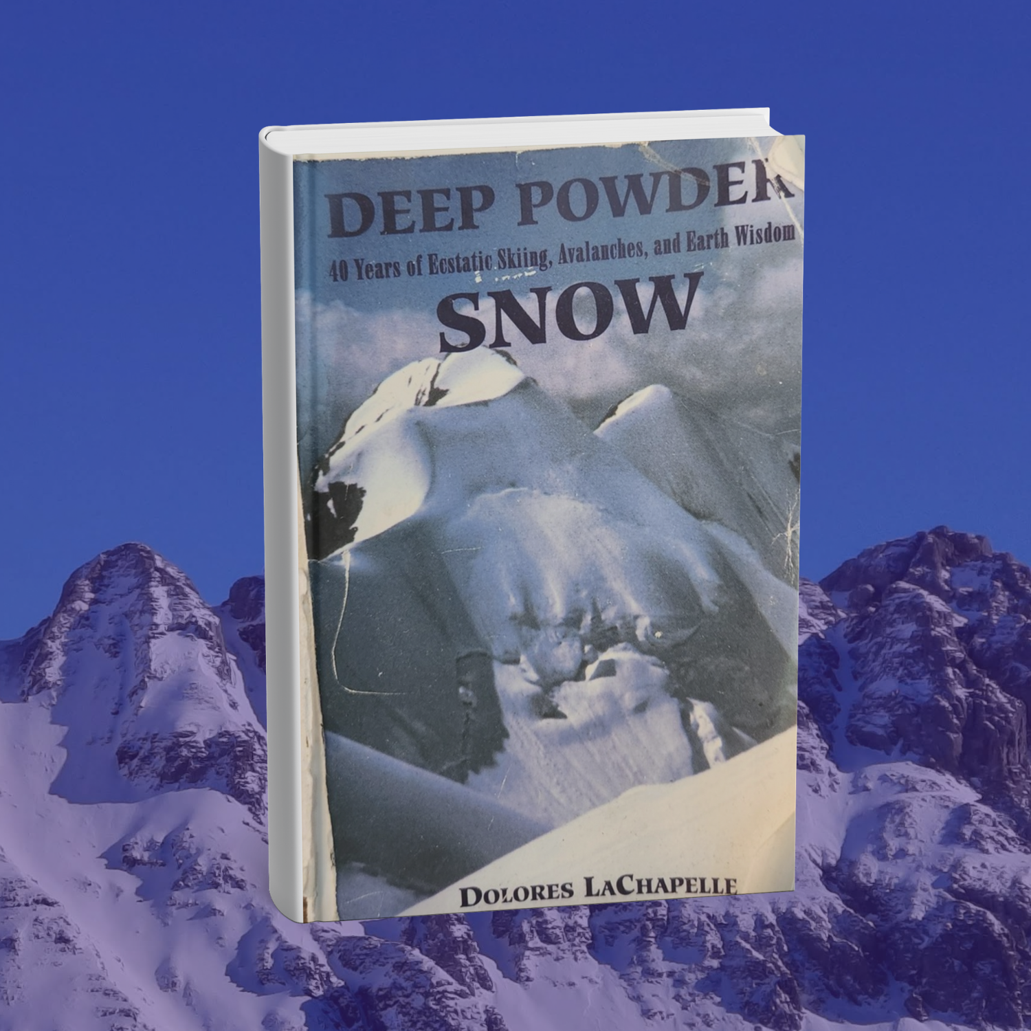 This cover features a full-bleed image of a glaciated mountain 