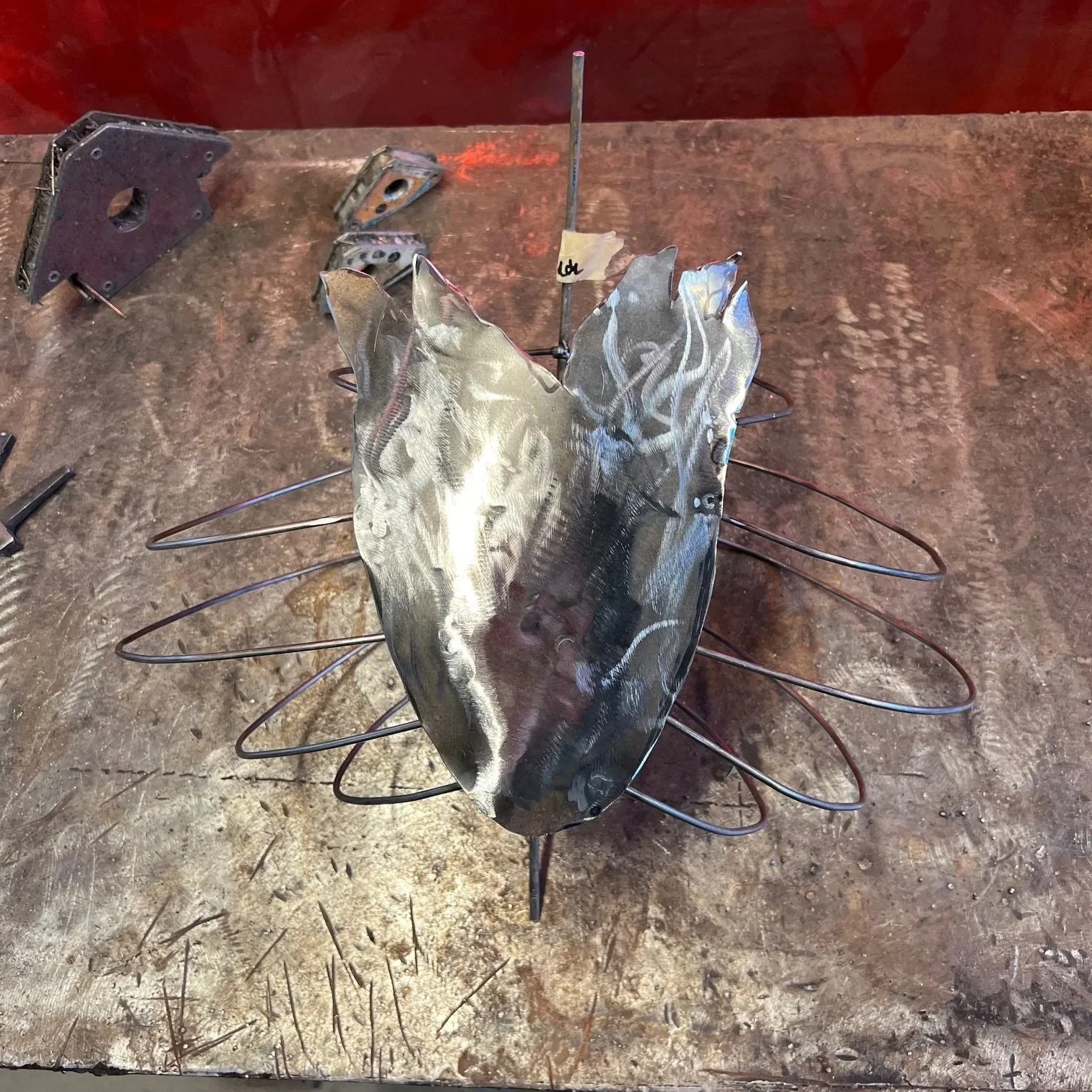 The focal point flaming heart sternum was added.