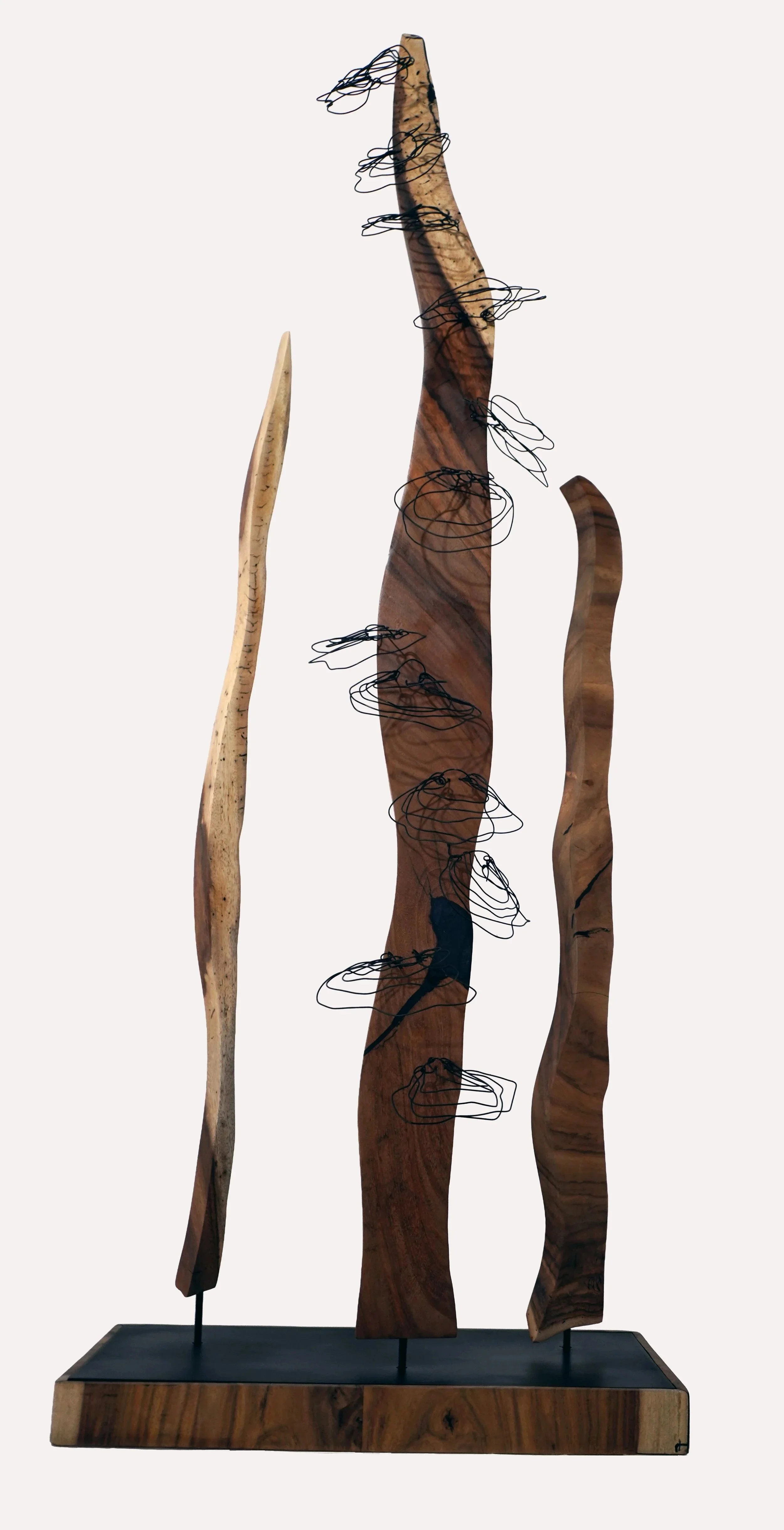 I Seek the Trees, 2024, Mixed wood & metal
26" x 68" x 13"