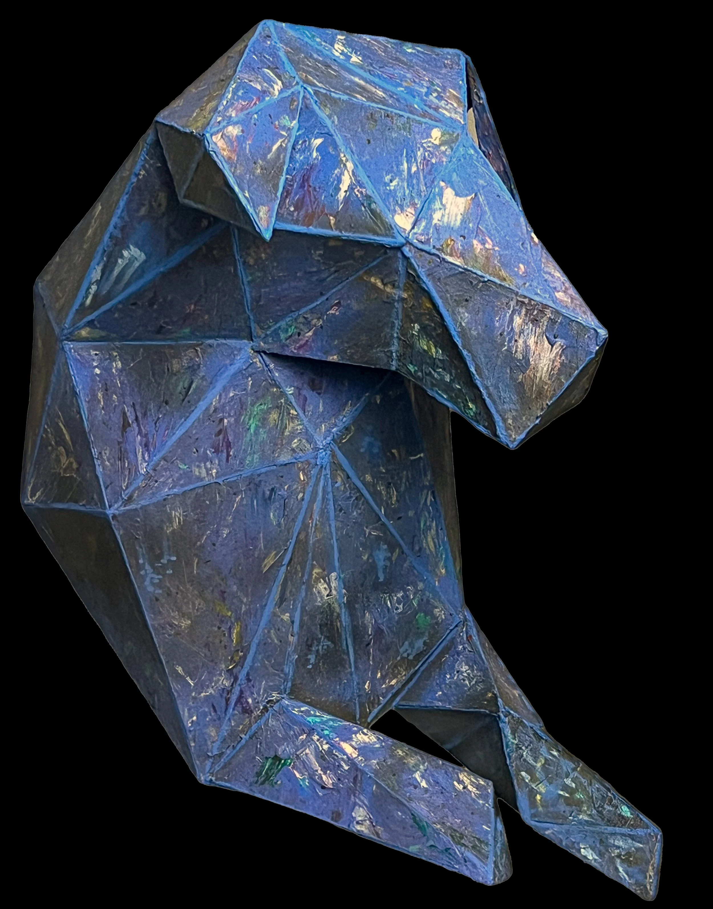 Nova, 2026, Matboard & acrylic paint, 
19" x 9" x 15" 