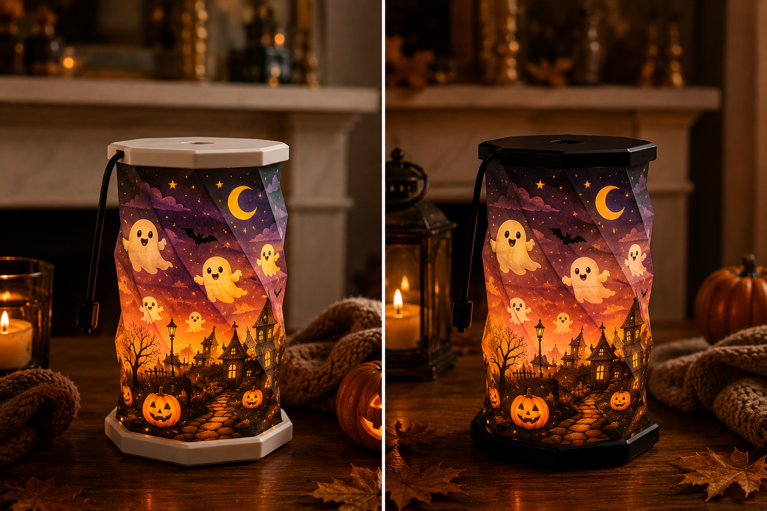 Friendly Ghost Rechargeable Folding Lamp