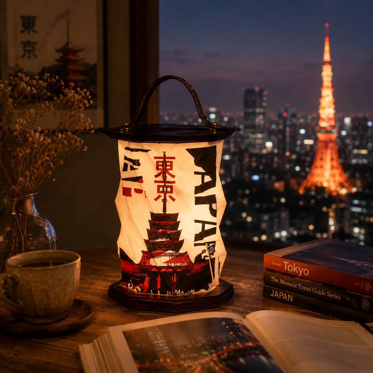     Tokyo folding lamp inspired by the architecture, culture and memories of Tokyo