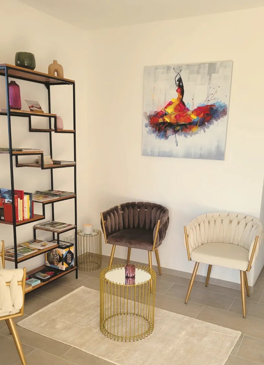 Foto des Wartebereichs des Psychologen Jürgen Pirker, in der Nähe von Graz, am Steinberg