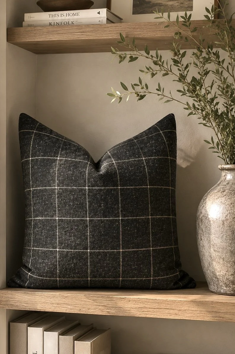Sarai plaid pillow