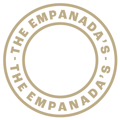 Logo with circular text reading 'The Empanada's' and 'Savor the Flavor' surrounding an empty center