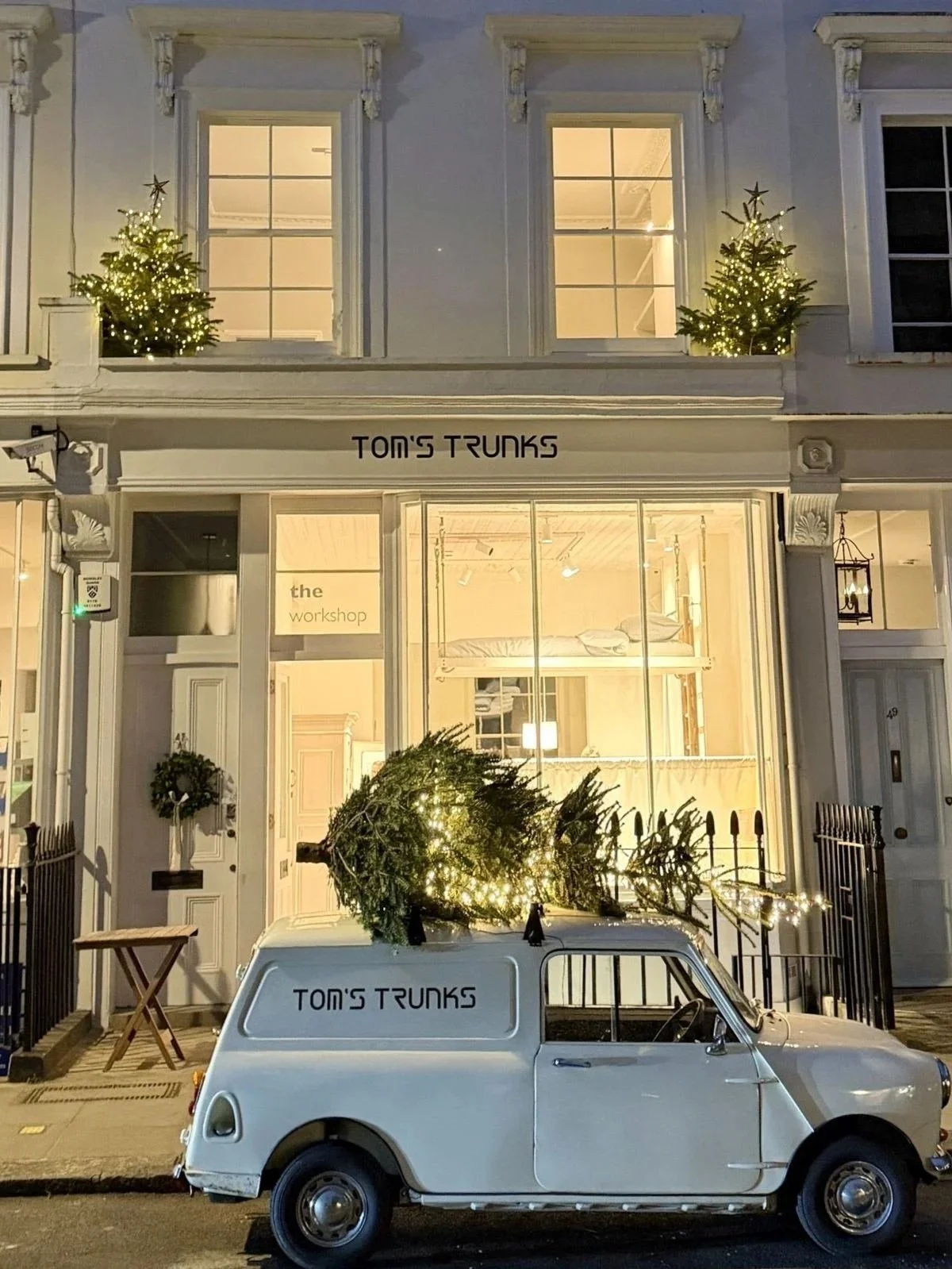 Tom's Trunks | Christmas shopfront