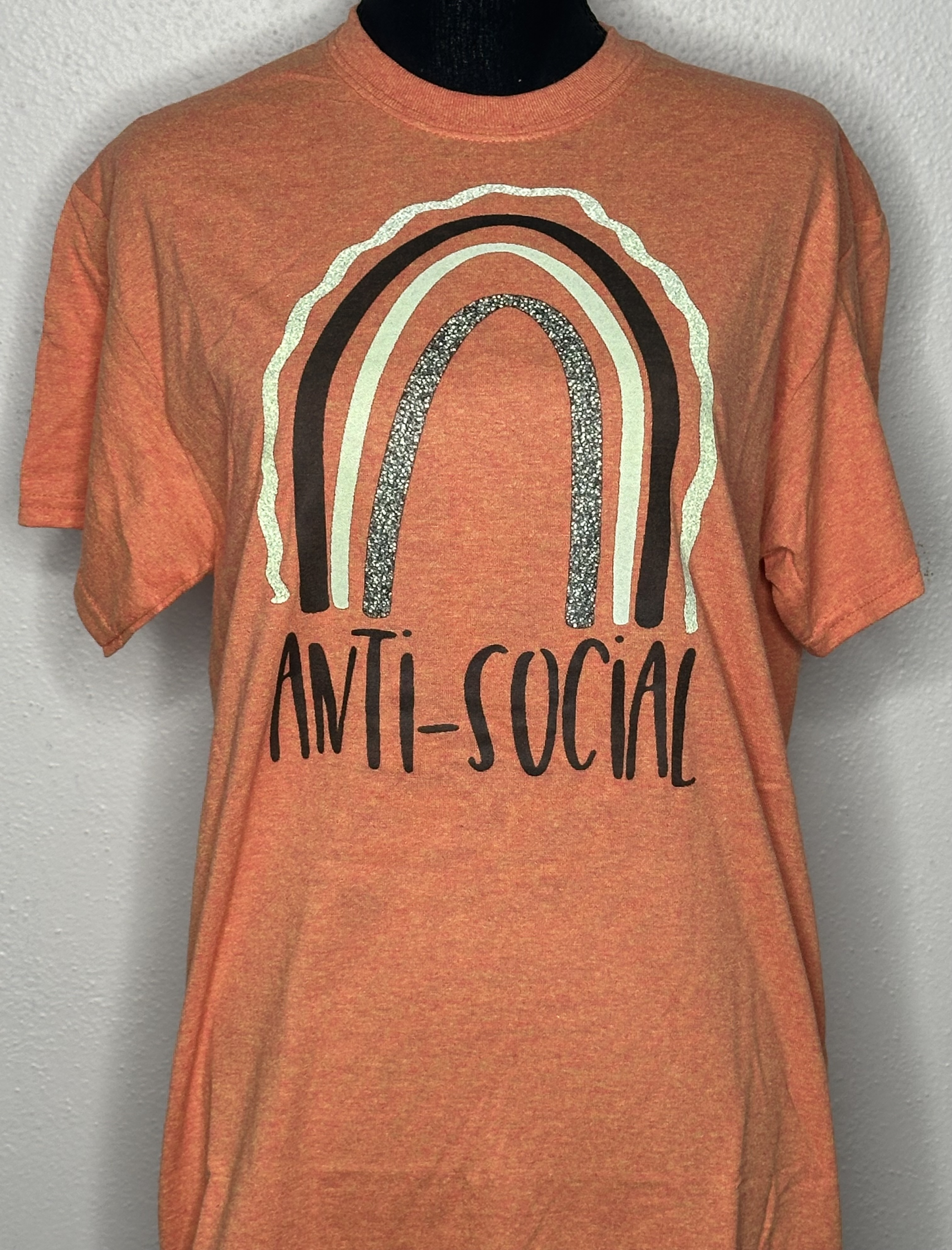 Anti-Social Rainbow Graphic T-Shirt