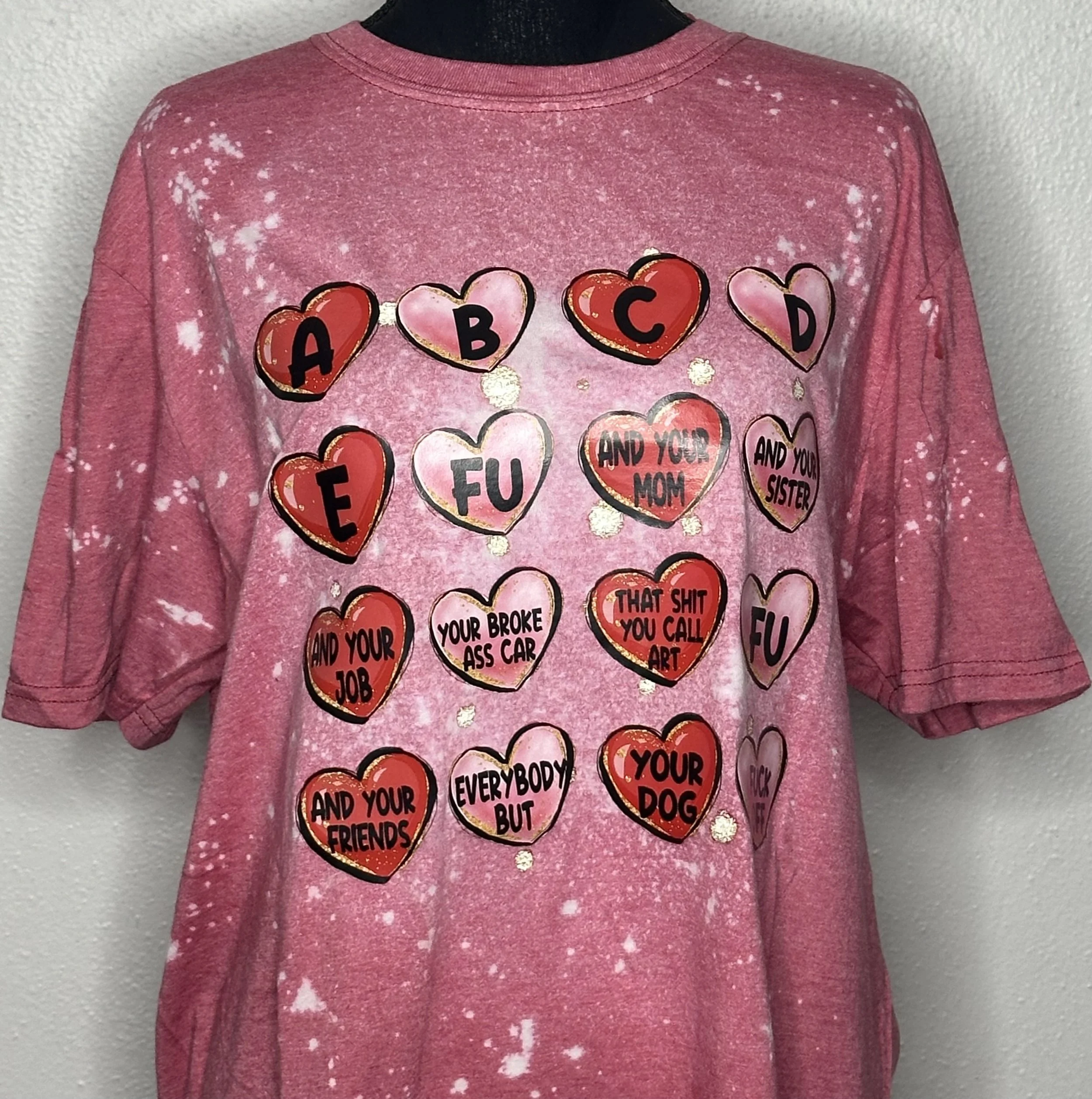 ABCDEFU- Bold Heart Graphic Tee