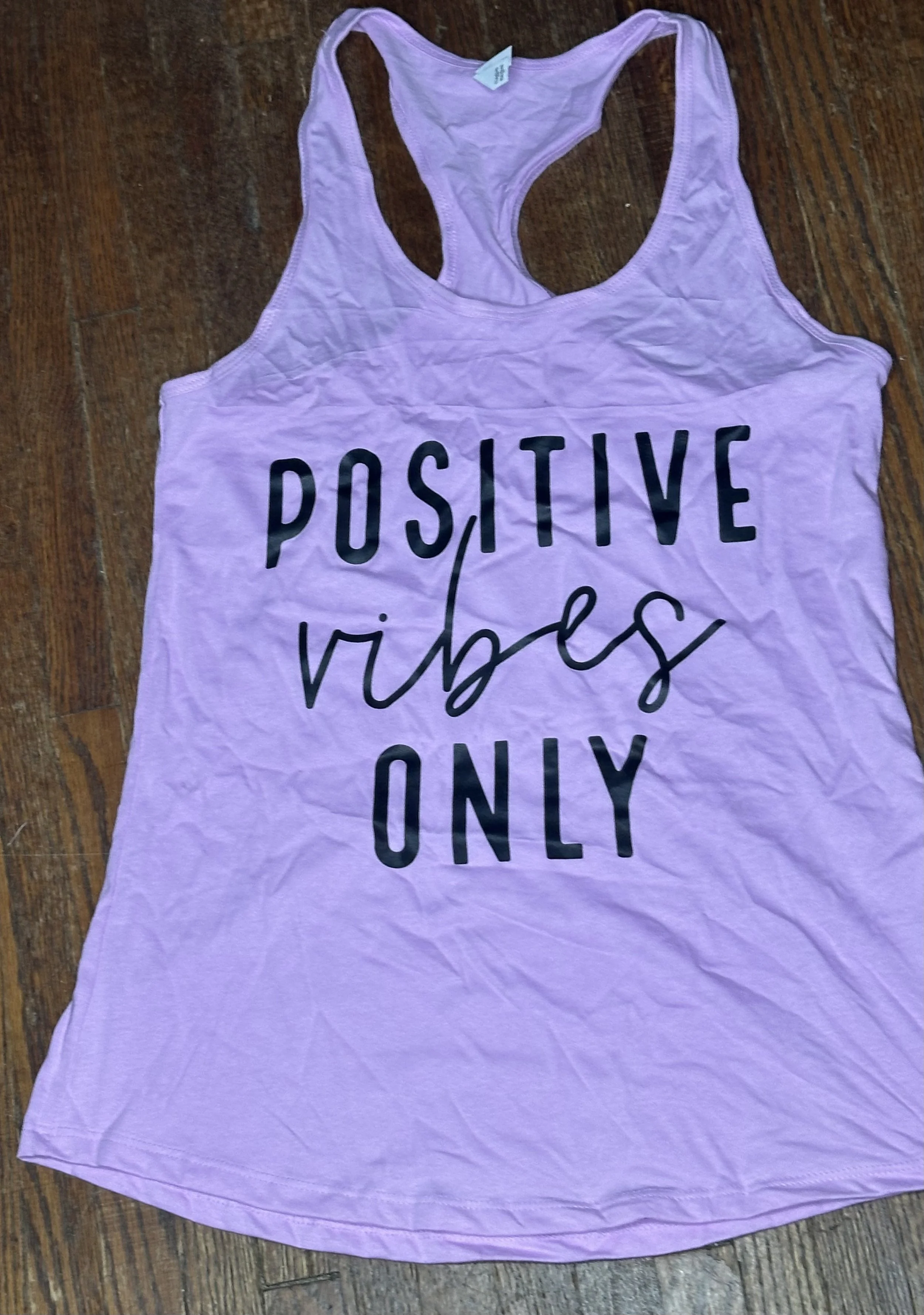 Positive Vibes Only Racerback Tank Top